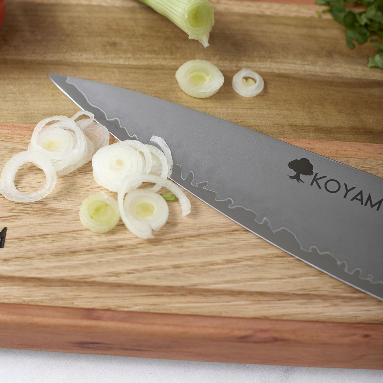 Cuchillo Cocina Chef 21.2cm Acero Compuesto c/ Funda Cuero-5