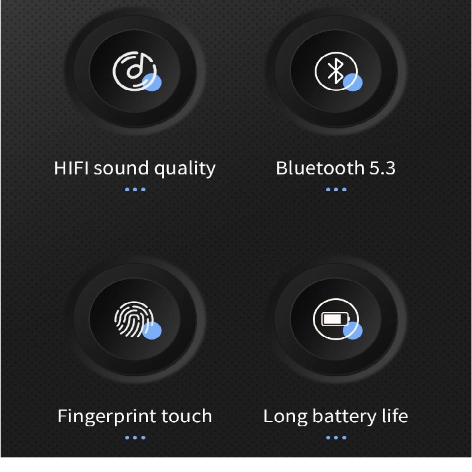 Audífonos Bluetooth 5.3 con pantalla led-5