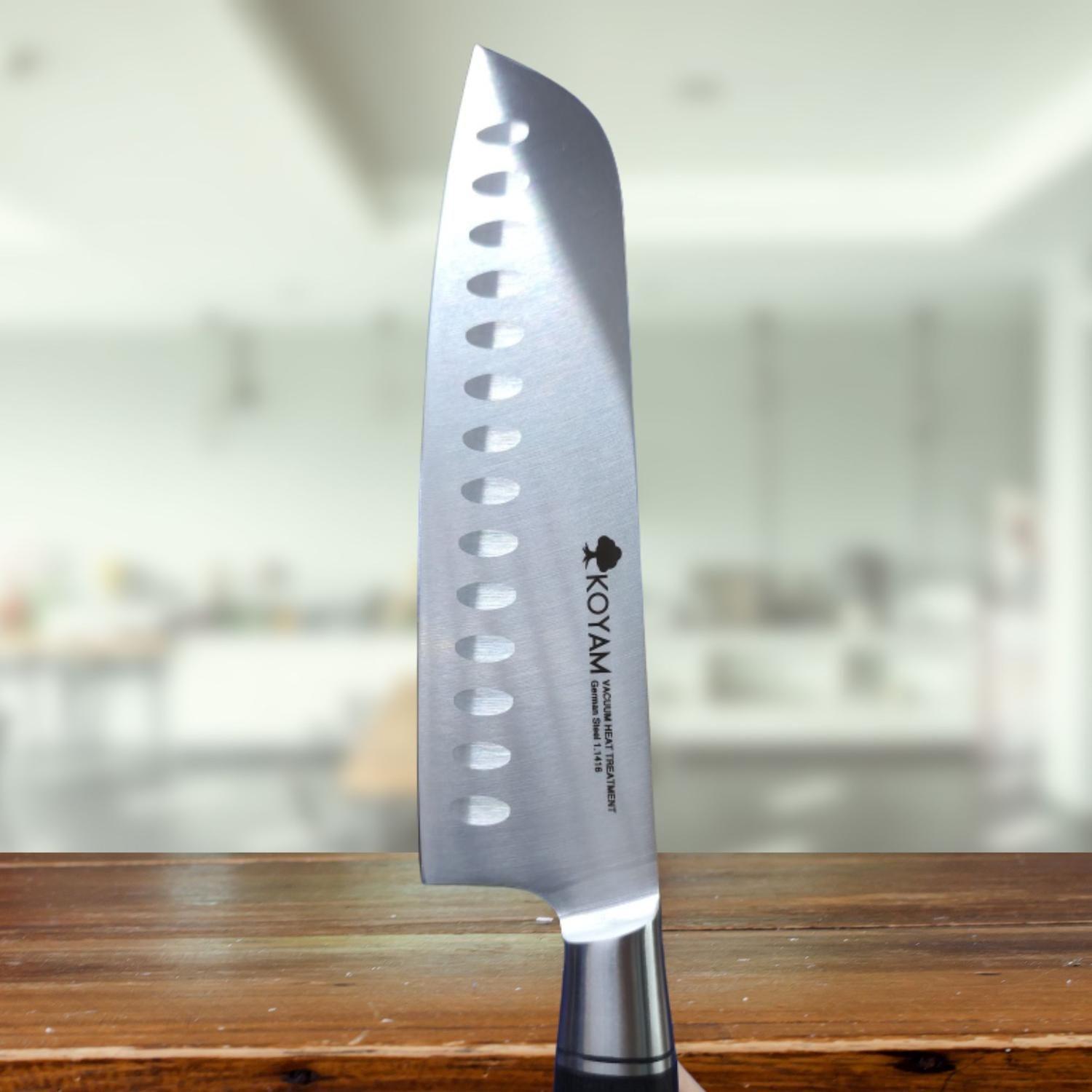 KOYAM Cuchillo Santoku 18cm Acero 1.4116-2