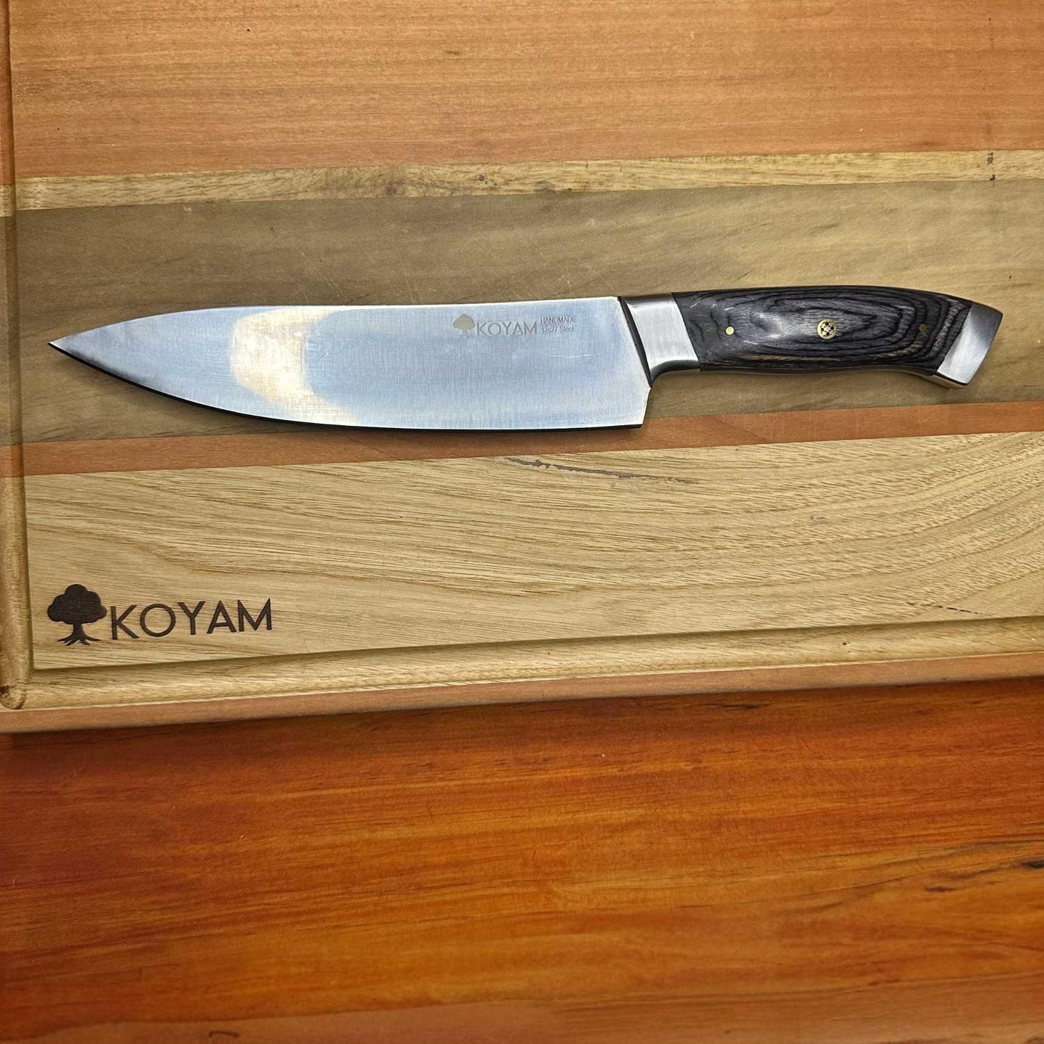Cuchillo cocinero Chef 20cm Inox. Acero Sandvic 12C27 KOYAM-4