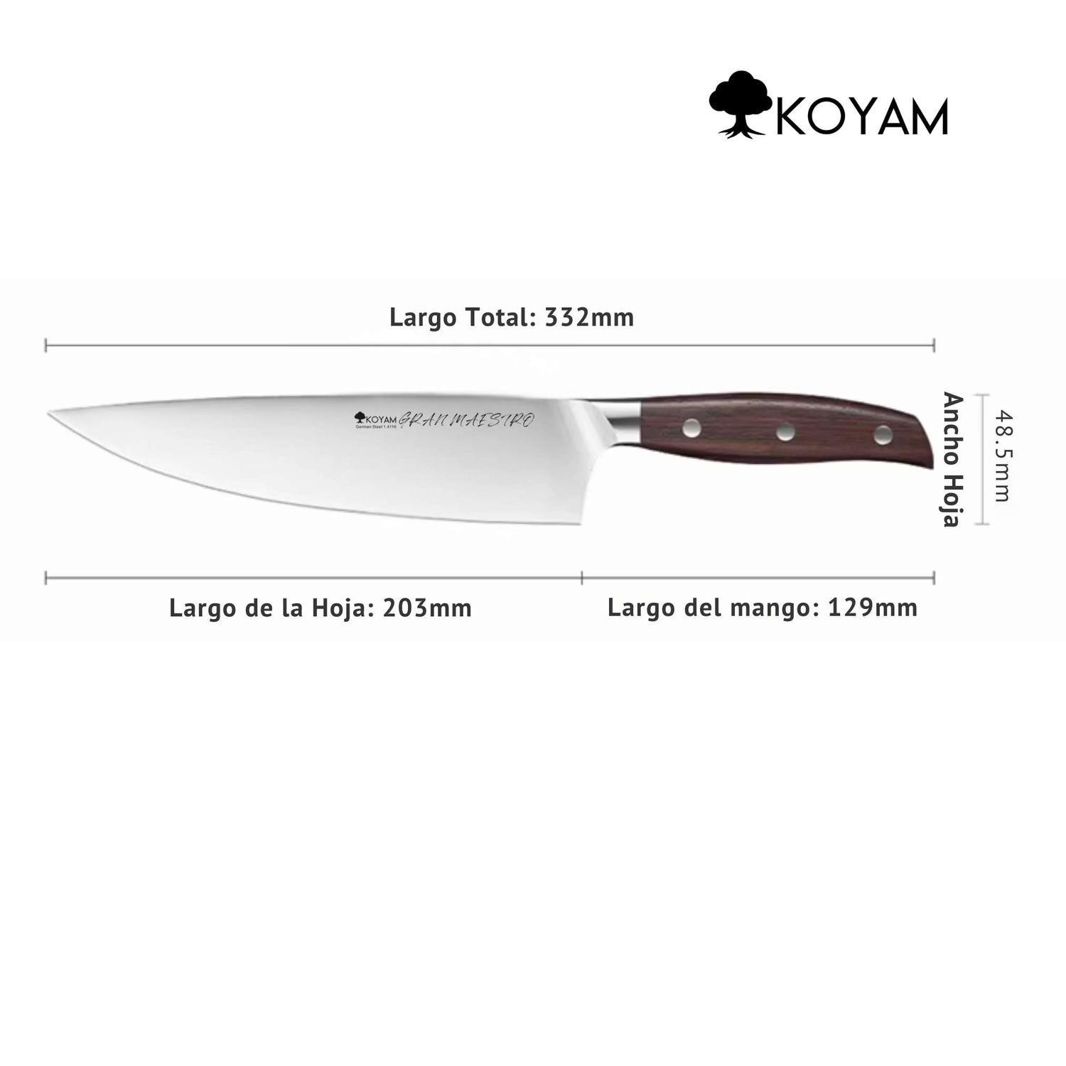 KOYAM Cuchillo Chef Gran Maestro 8inch.-6