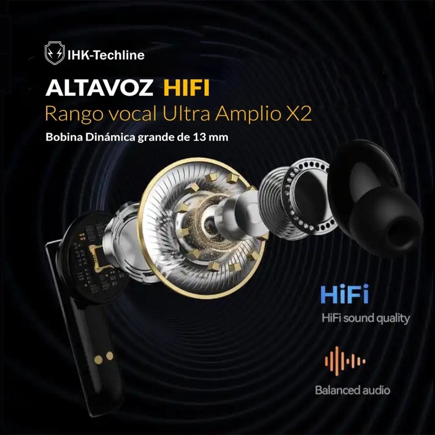 Audífonos Bluetooth TWS Noise Cancelling Hi-Res Audio-2