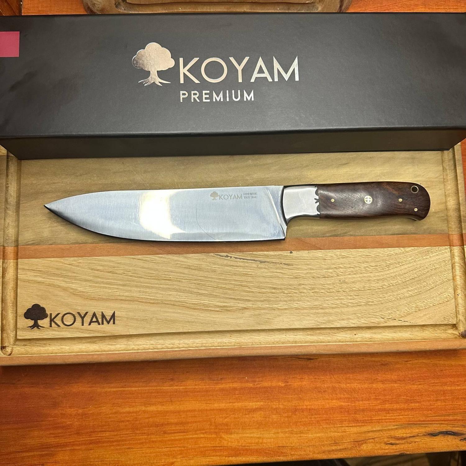Cuchillo Chef Acero Sandvik 12C27 32cm Cafe Koyam-4