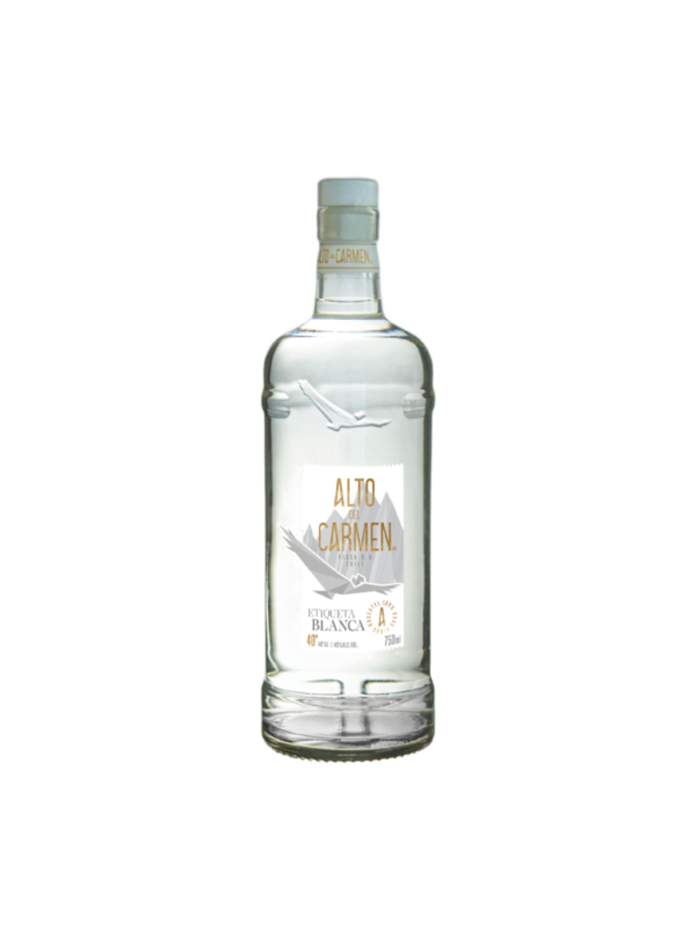 Pisco Alto del Carmen Etiqueta Blanca 40° Botella 750cc-0