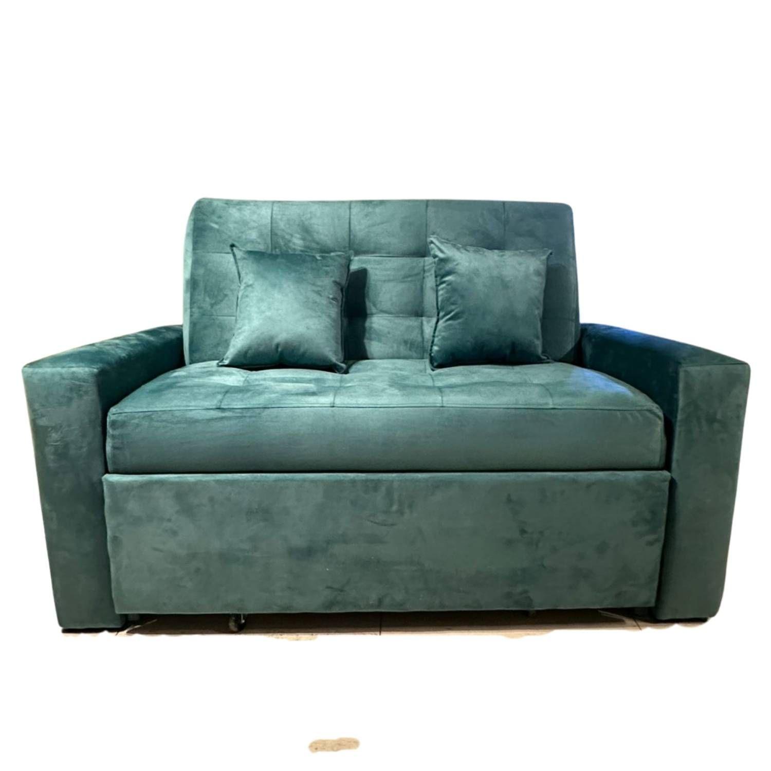 Sofa Cama HVM Cinema 3C Verde Esmeralda-2