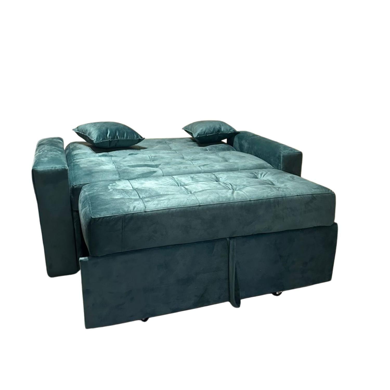 Sofa Cama HVM Cinema 3C Verde Esmeralda-3