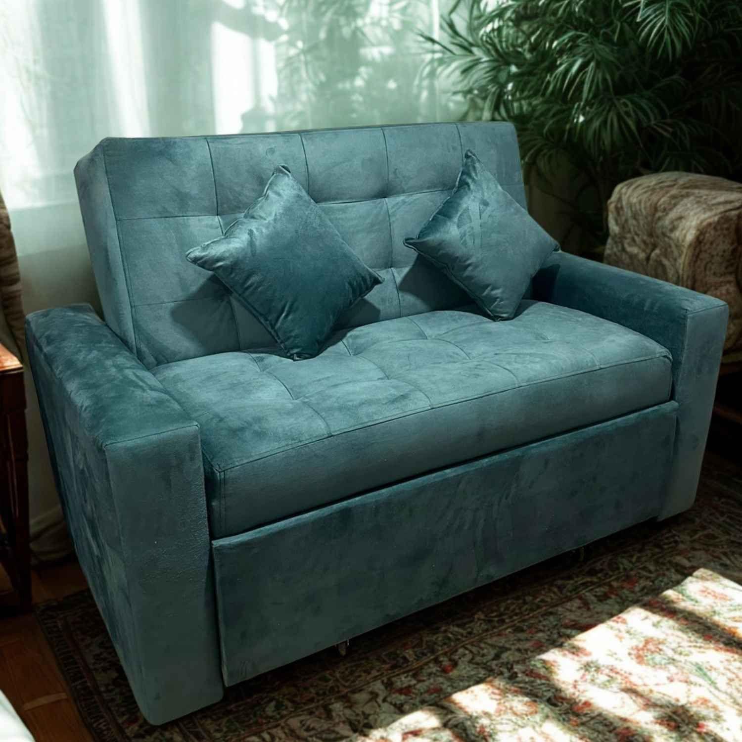 Sofa Cama HVM Cinema 3C Verde Esmeralda-0