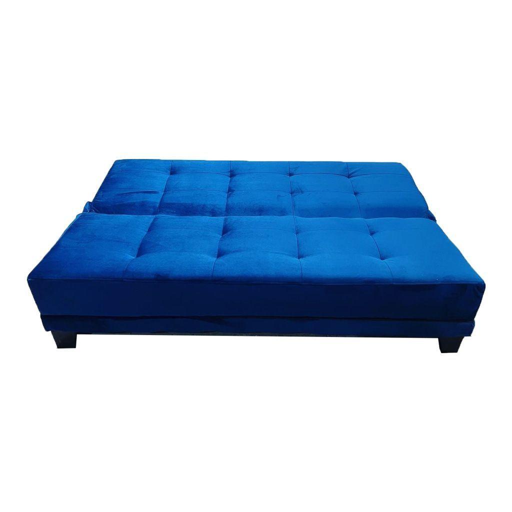 Futon Cama Patagonia 15P Azul Felpa Pmadera-3