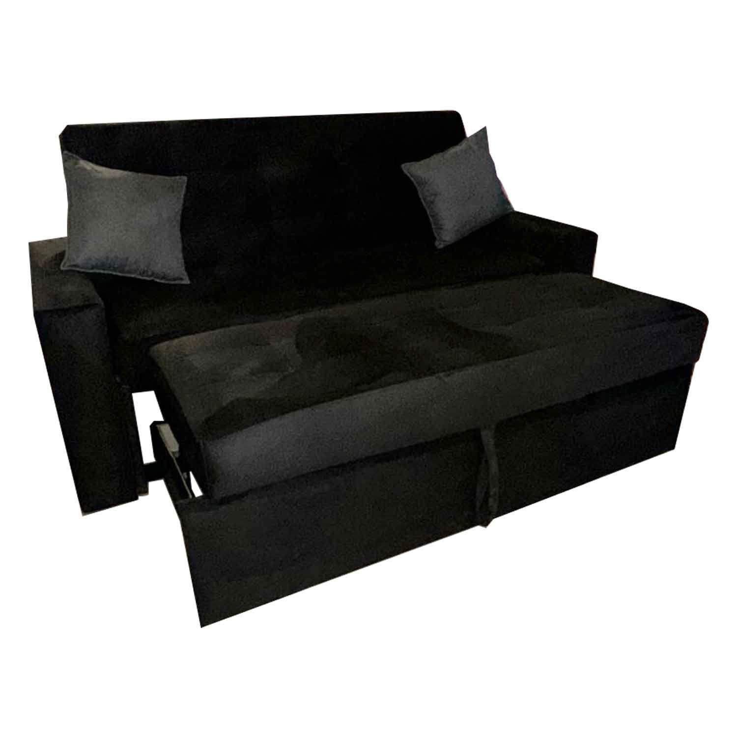 Sofa Cama HVM Cinema 3C Negro Felpa-2