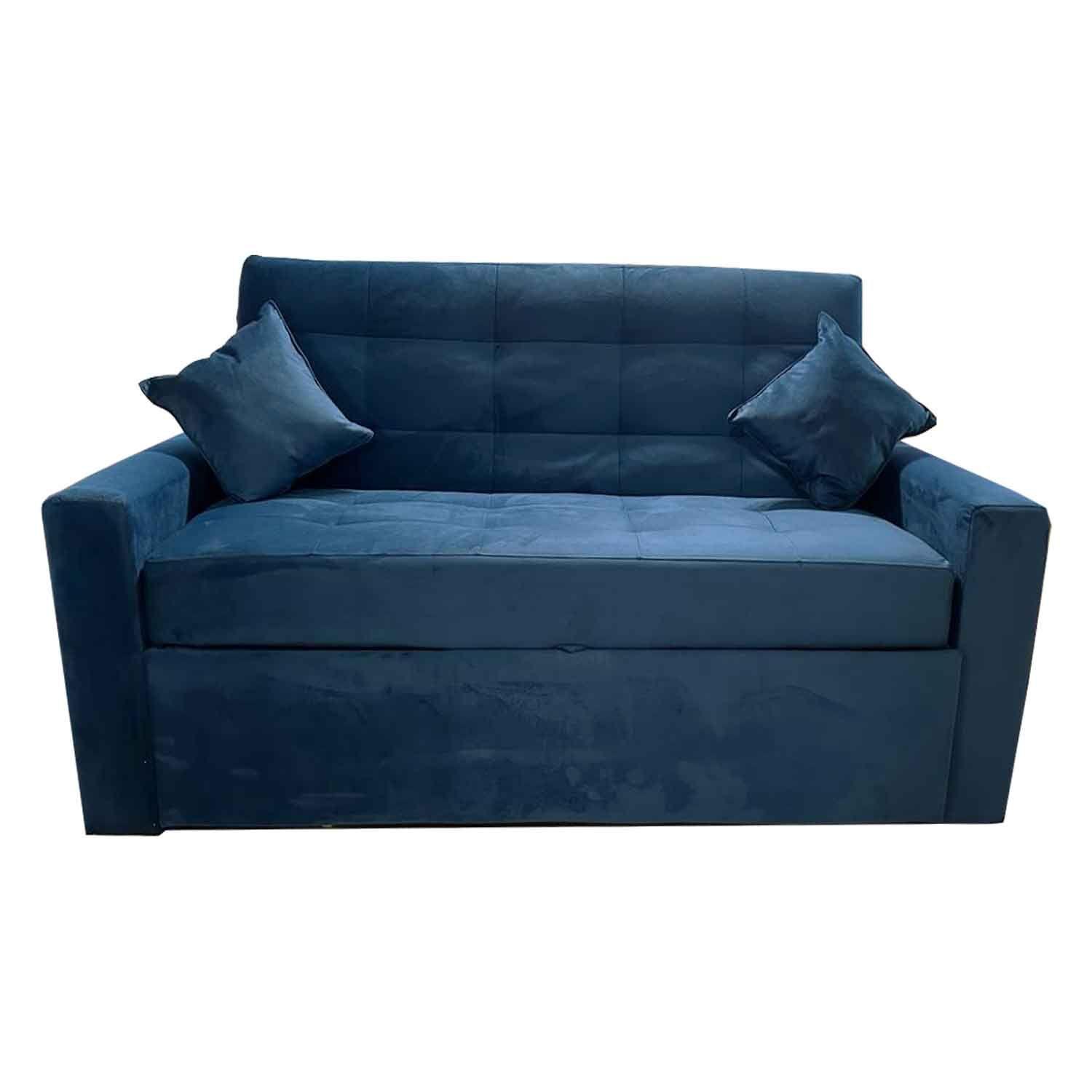 Sofa Cama HVM Cinema 3C Azul Felpa-3