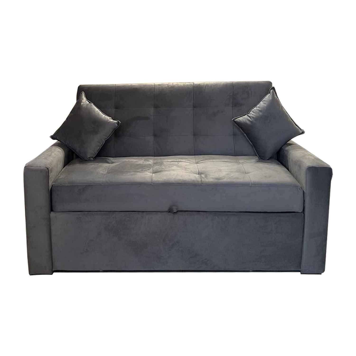 Sofa Cama HVM Cinema 3C Gris Felpa-2