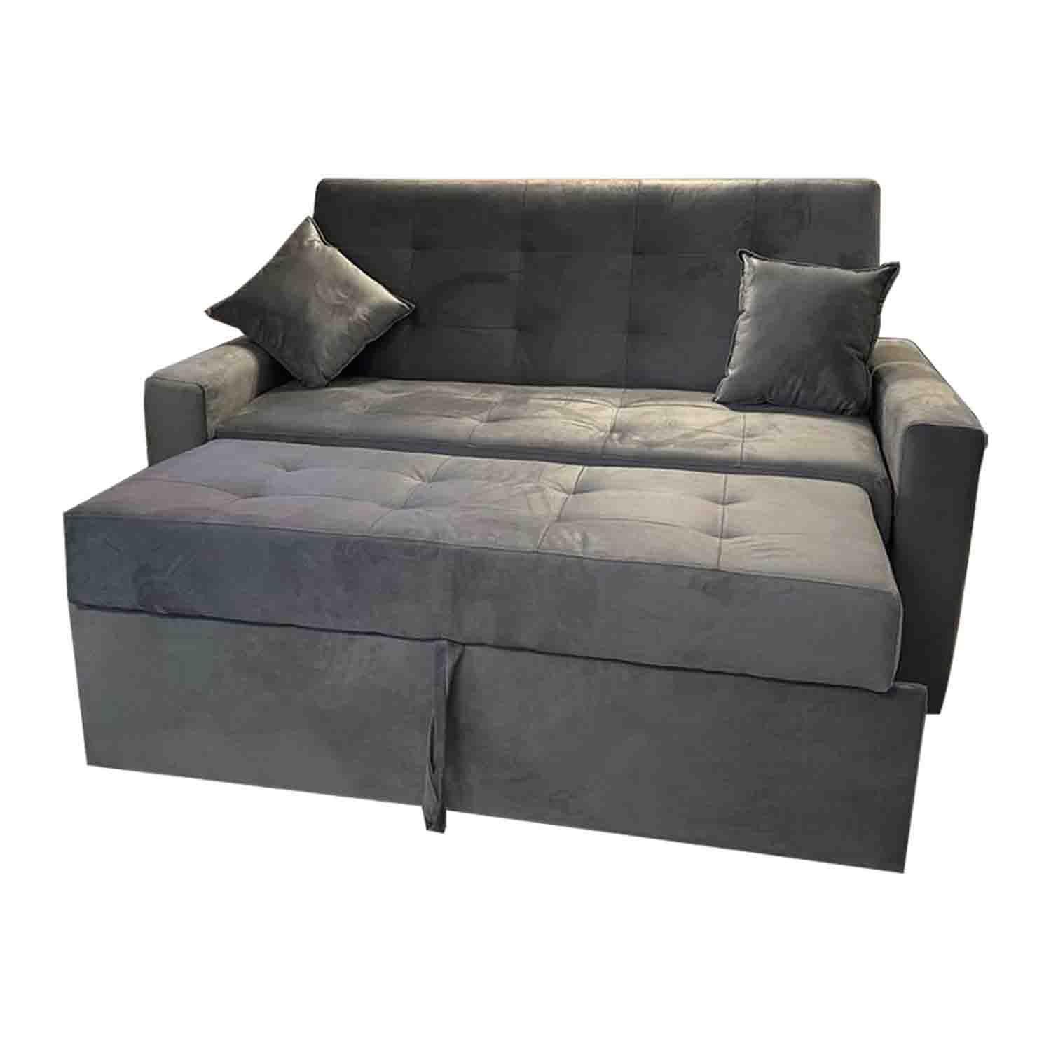 Sofa Cama HVM Cinema 3C Gris Felpa-3