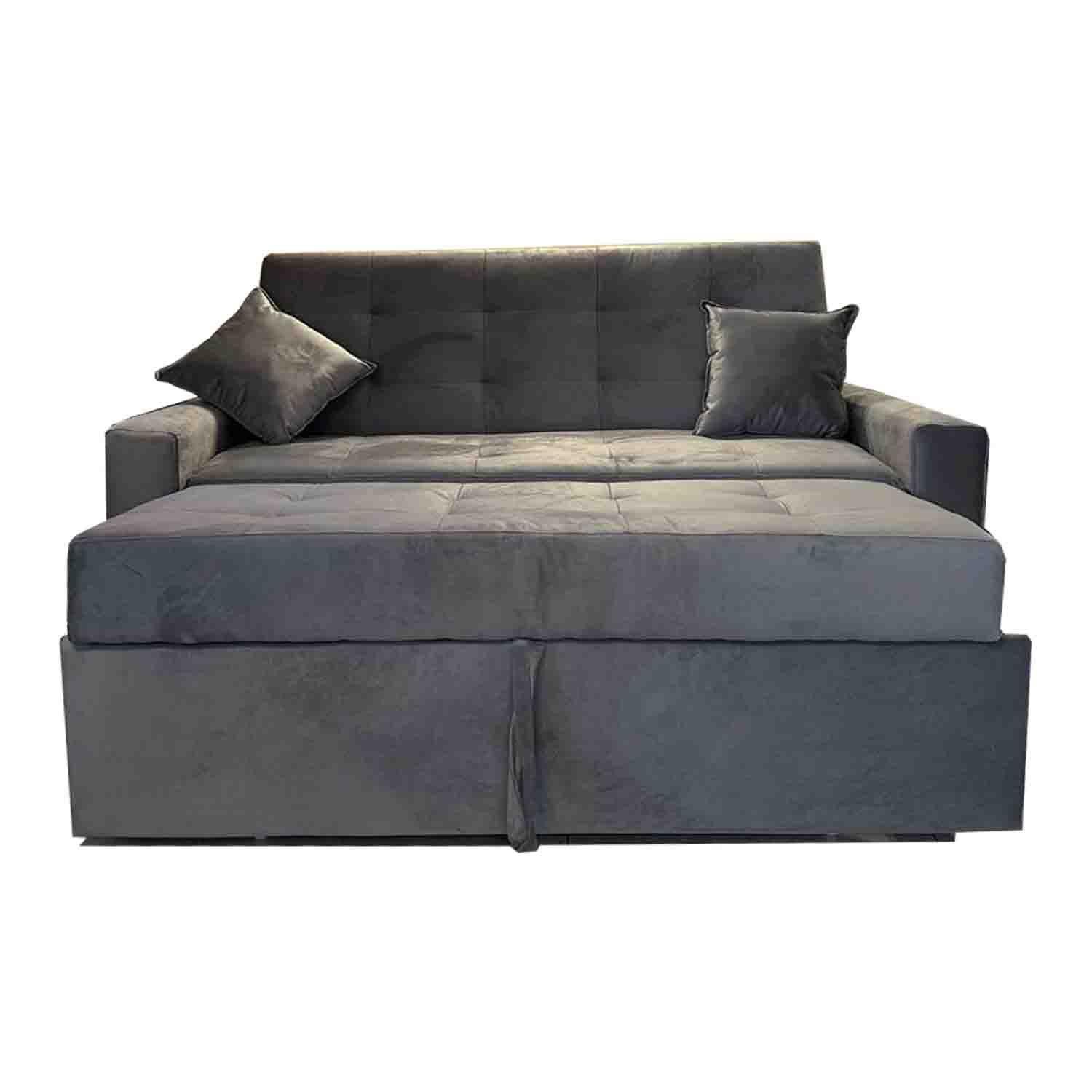 Sofa Cama HVM Cinema 3C Gris Felpa-4