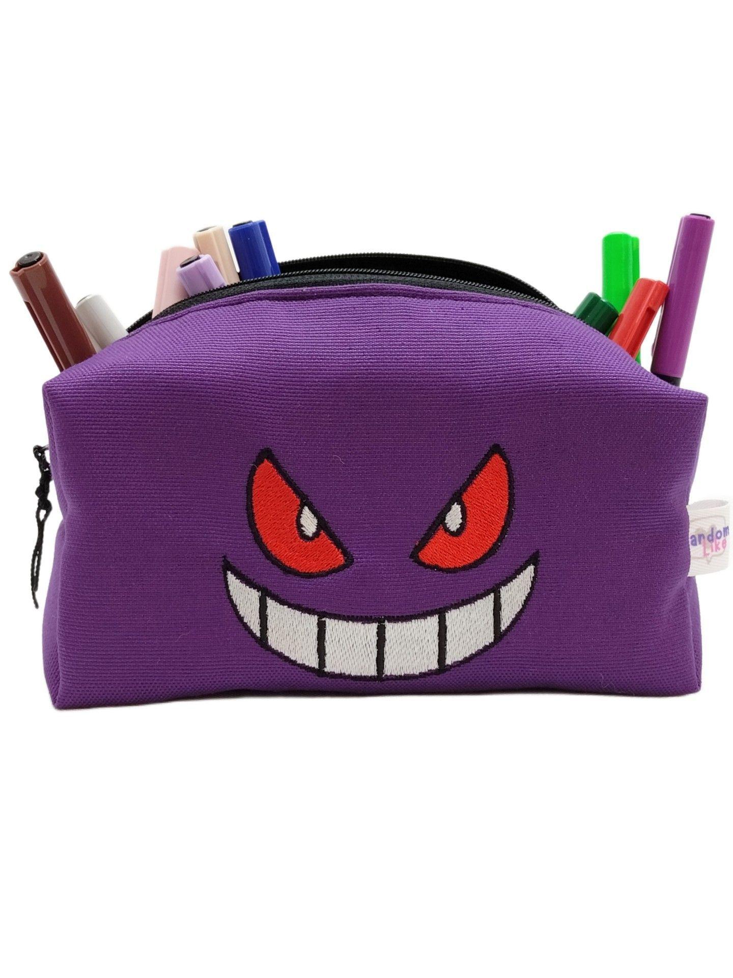Estuche Bordado Gengar morado-2