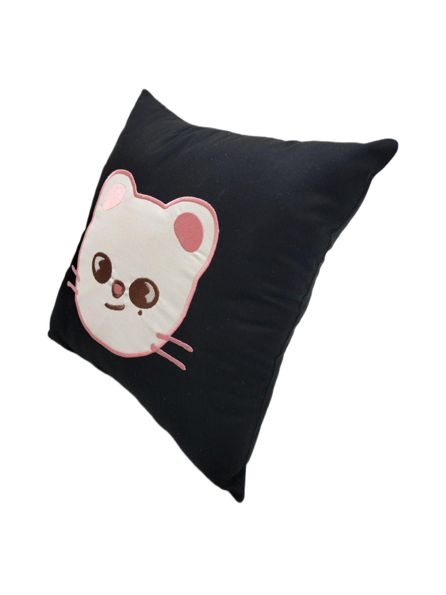 Cojin Bordado Stray Kids Hyunjin SKzoo Jiniret Black edit K-Pop-2