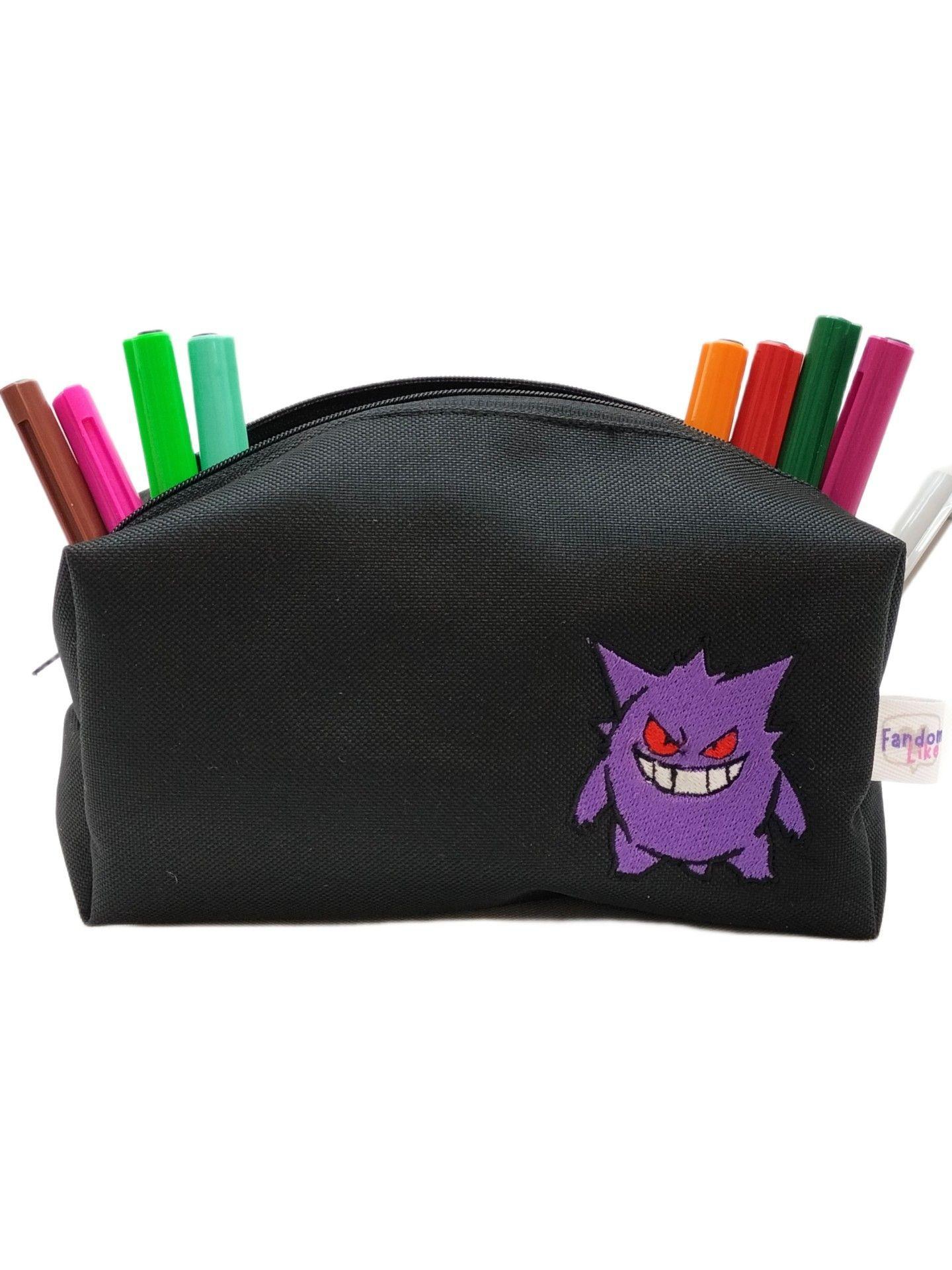 Estuche Bordado Gengar Negro-2