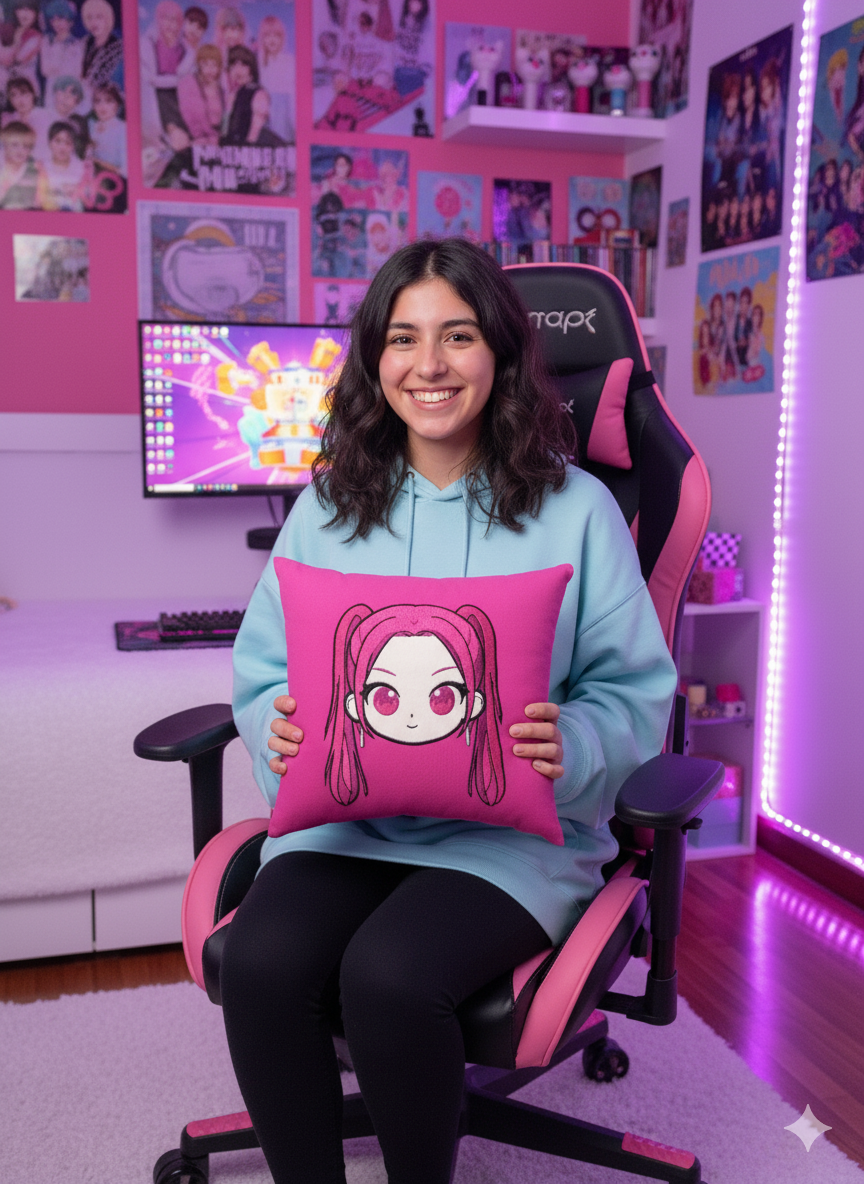 Cojin Bordado Mira Kpop Demon Hunter Kpop Huntrix-2