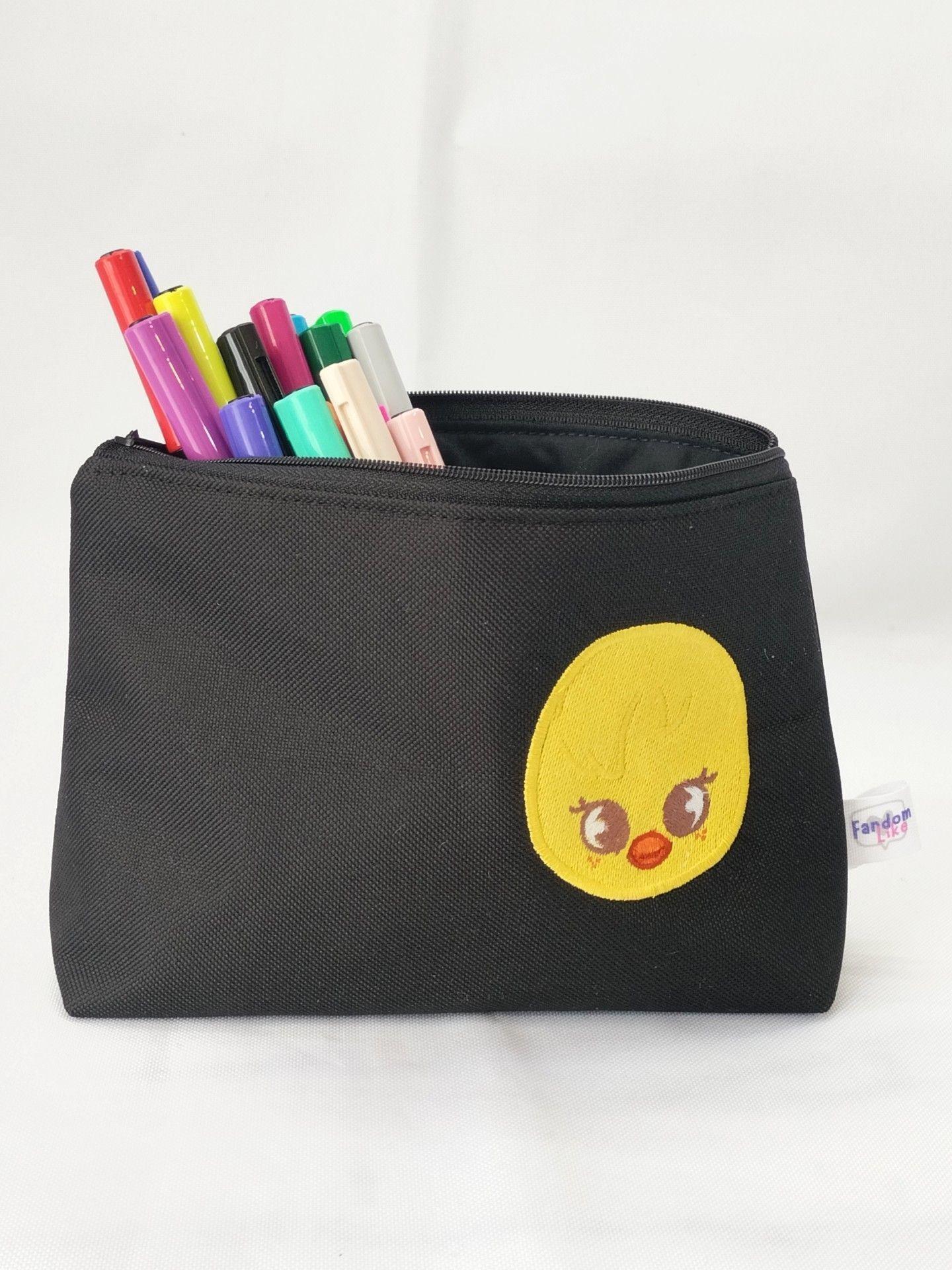 Estuche Bordado Stray Kids zoo BbokAri Negro K-Pop-2