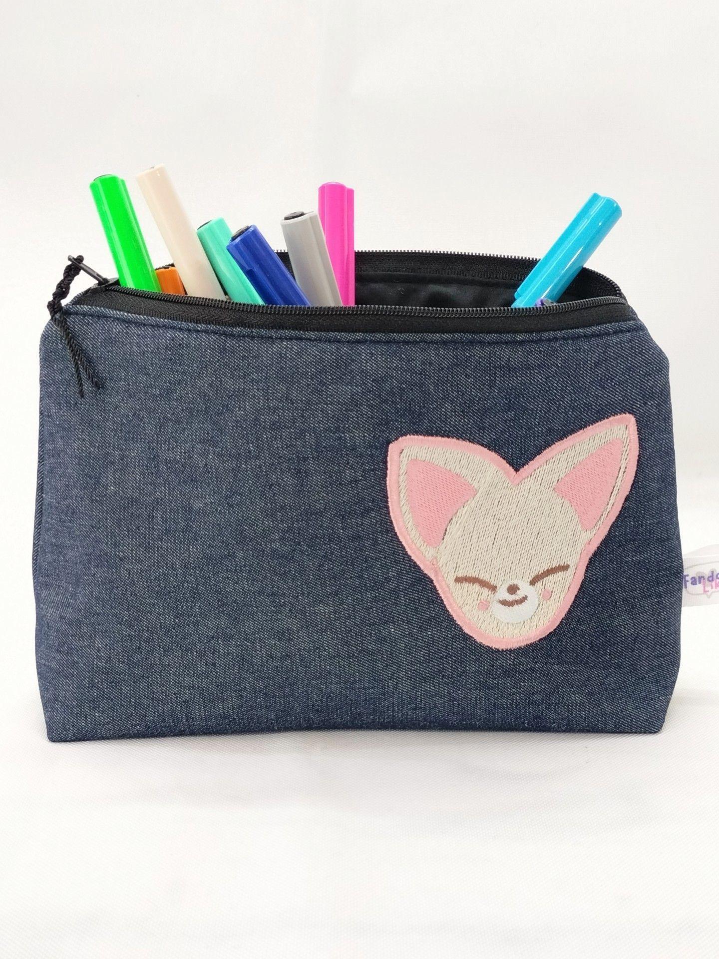 Estuche Bordado Stray Kids zoo Foxi NY Jeans K-Pop-2