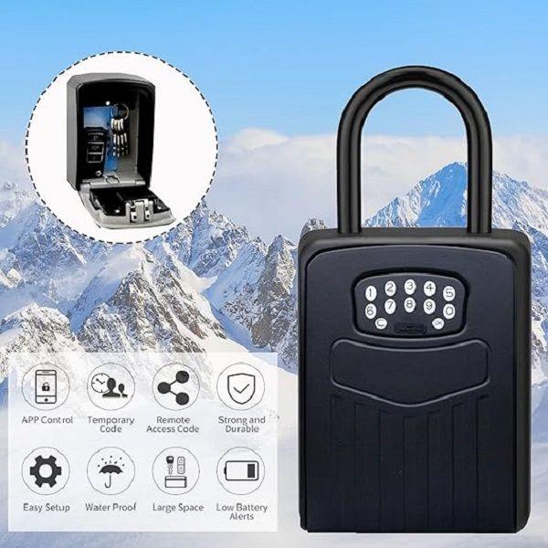 Caja Seguridad Llaves Inteligente TUYA Con Colgador Wifi-3