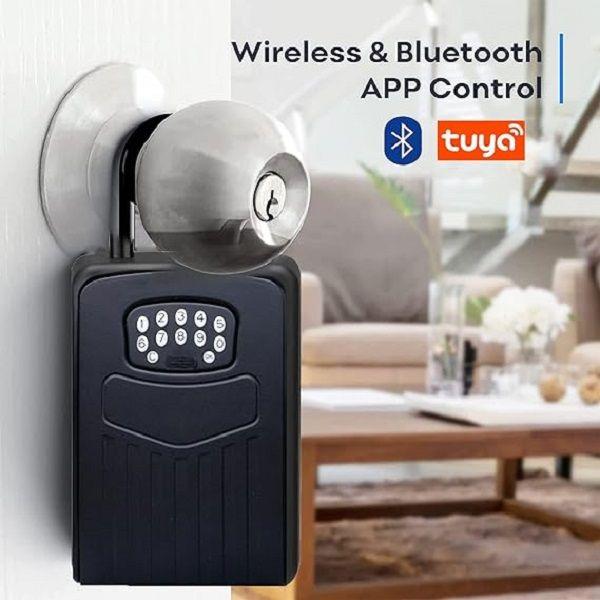 Caja Seguridad Llaves Inteligente TUYA Con Colgador Wifi-4
