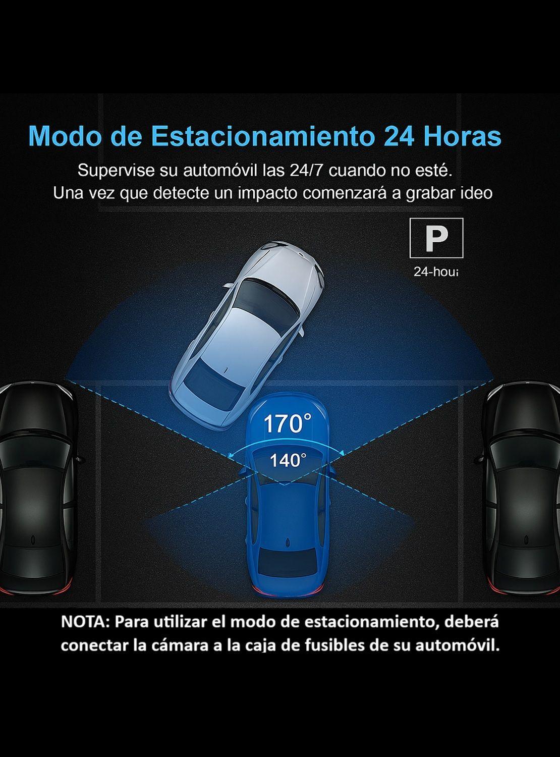 Cámara de Auto Dual 4K + 1080P con WiFi y GPS-3