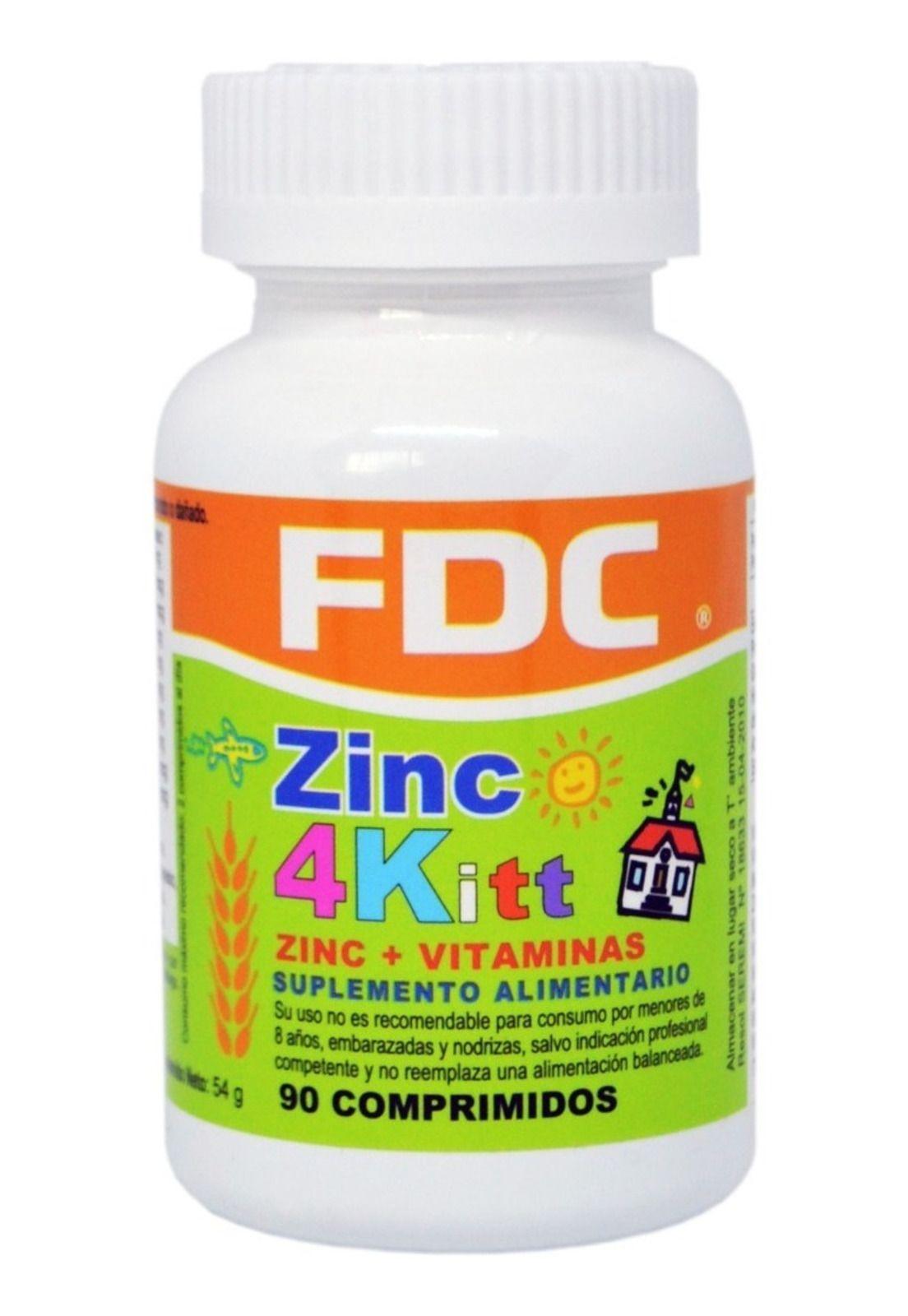 Zinc 4 Kitt (zinc + Vitaminas) X 90 Comprimidos-0