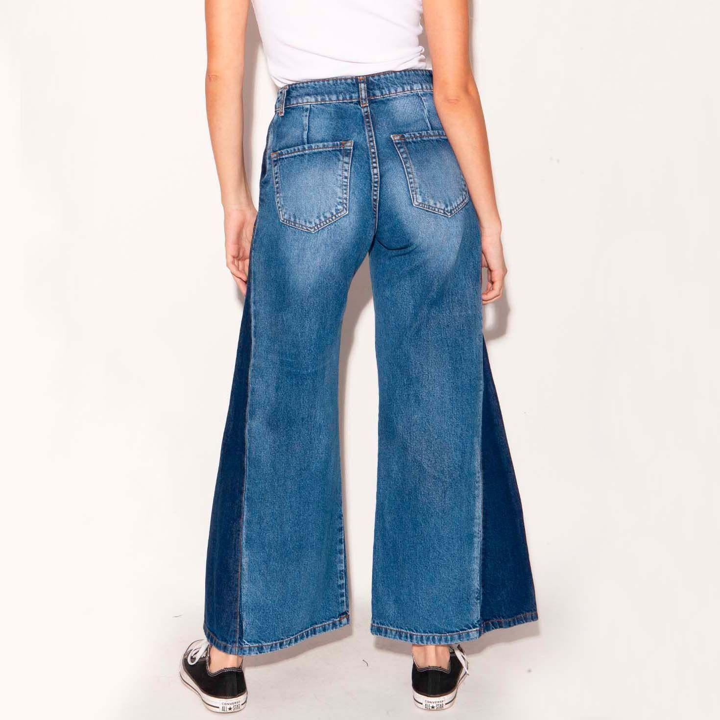 Jeans Lisa Bicolor Azul-1