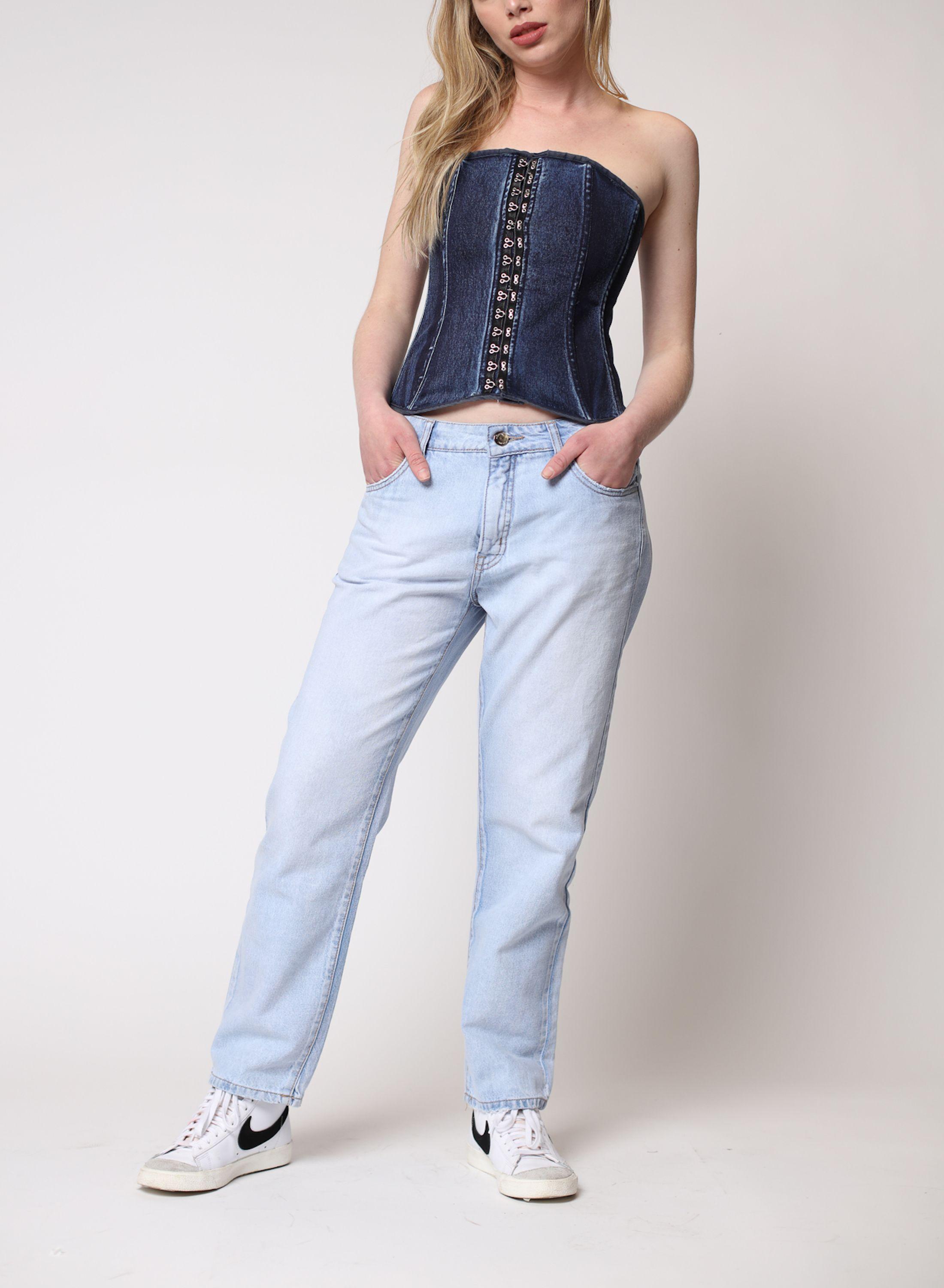 Jeans Ursula Dad Fit celeste-1