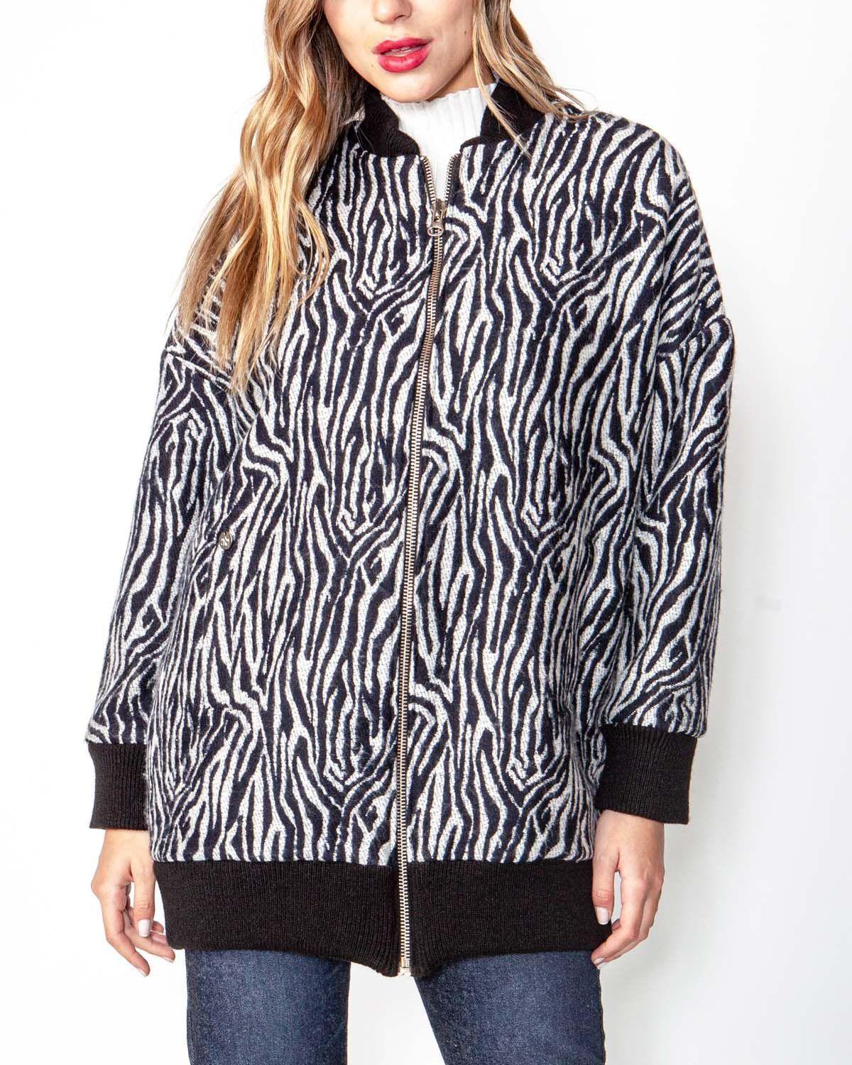 Chaqueta Bomber Penelope Cebra-2