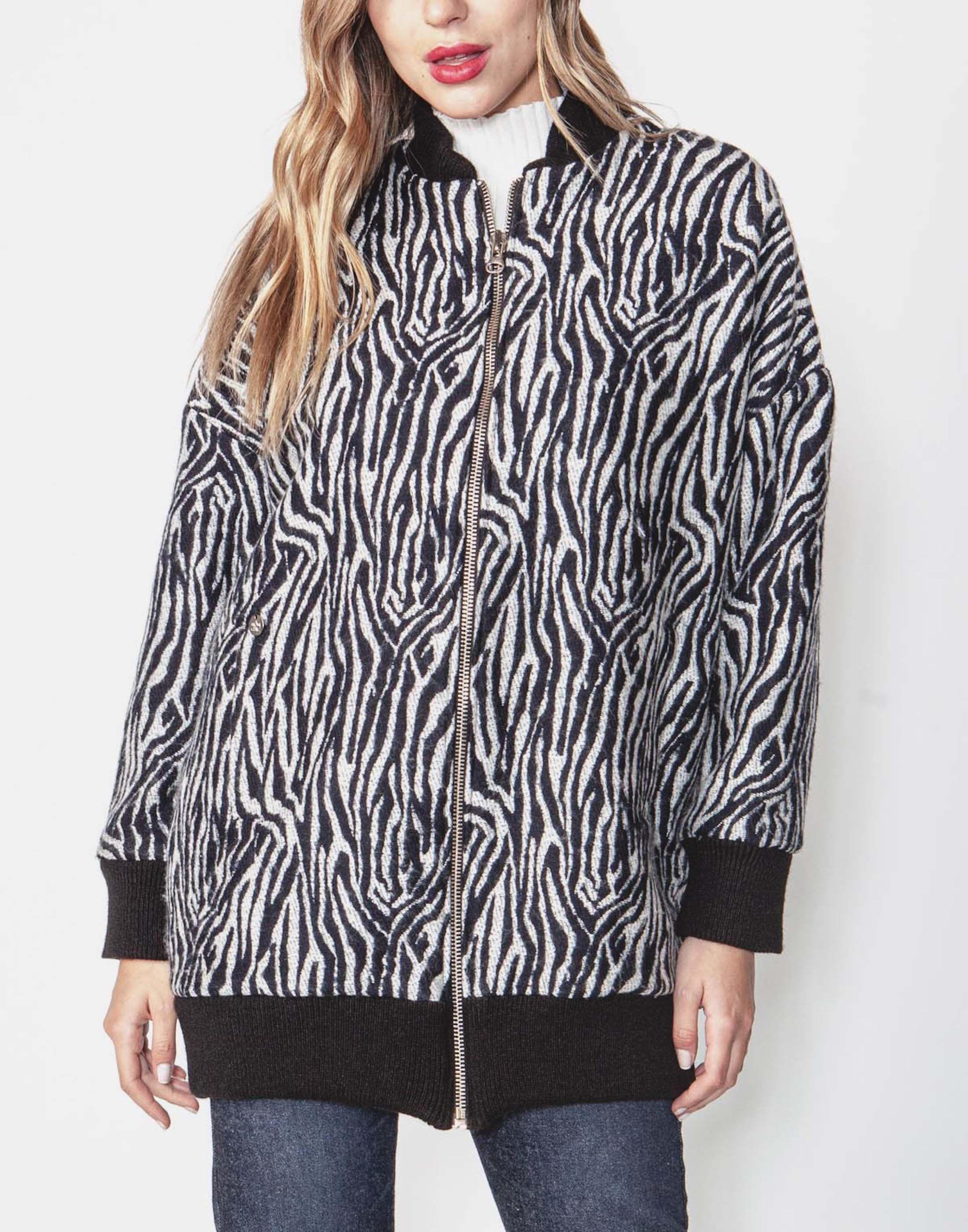 Chaqueta Bomber Penelope Cebra-0