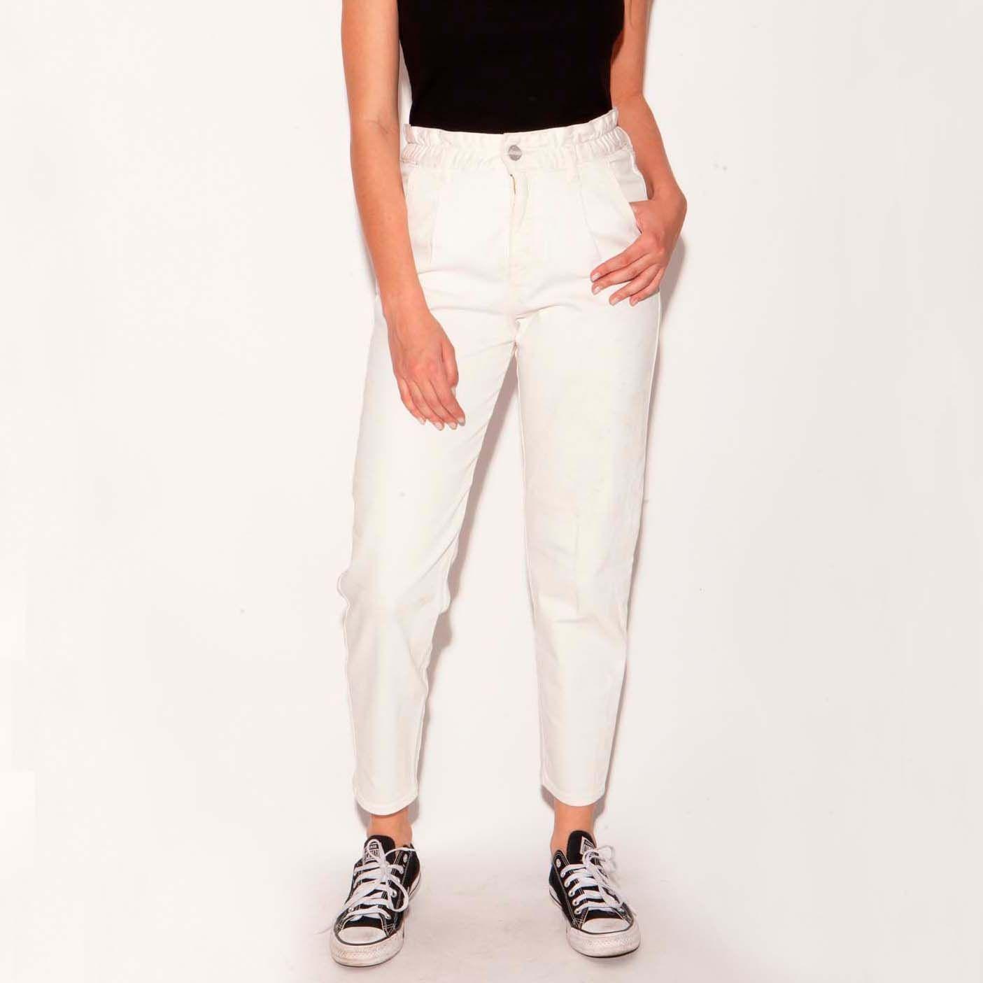 Jeans Flare Paper Bag Crudo-0