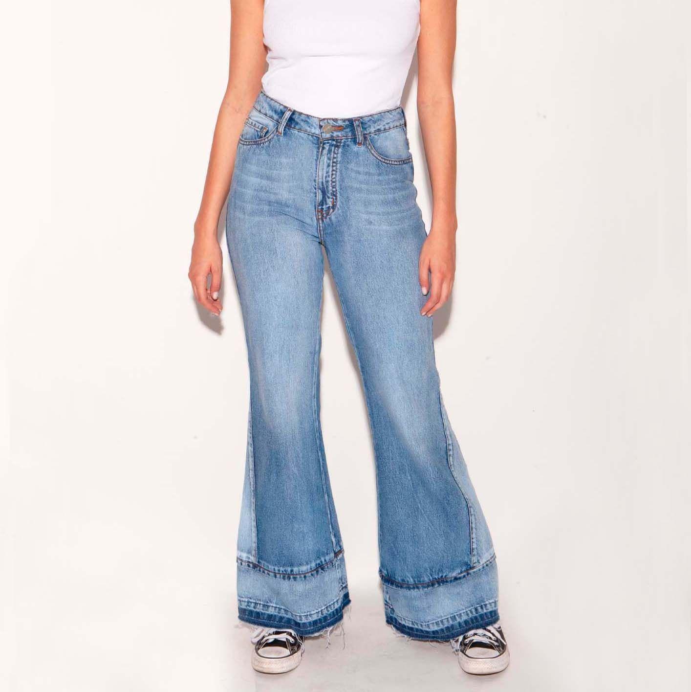 Jeans Flare Ella celeste-0