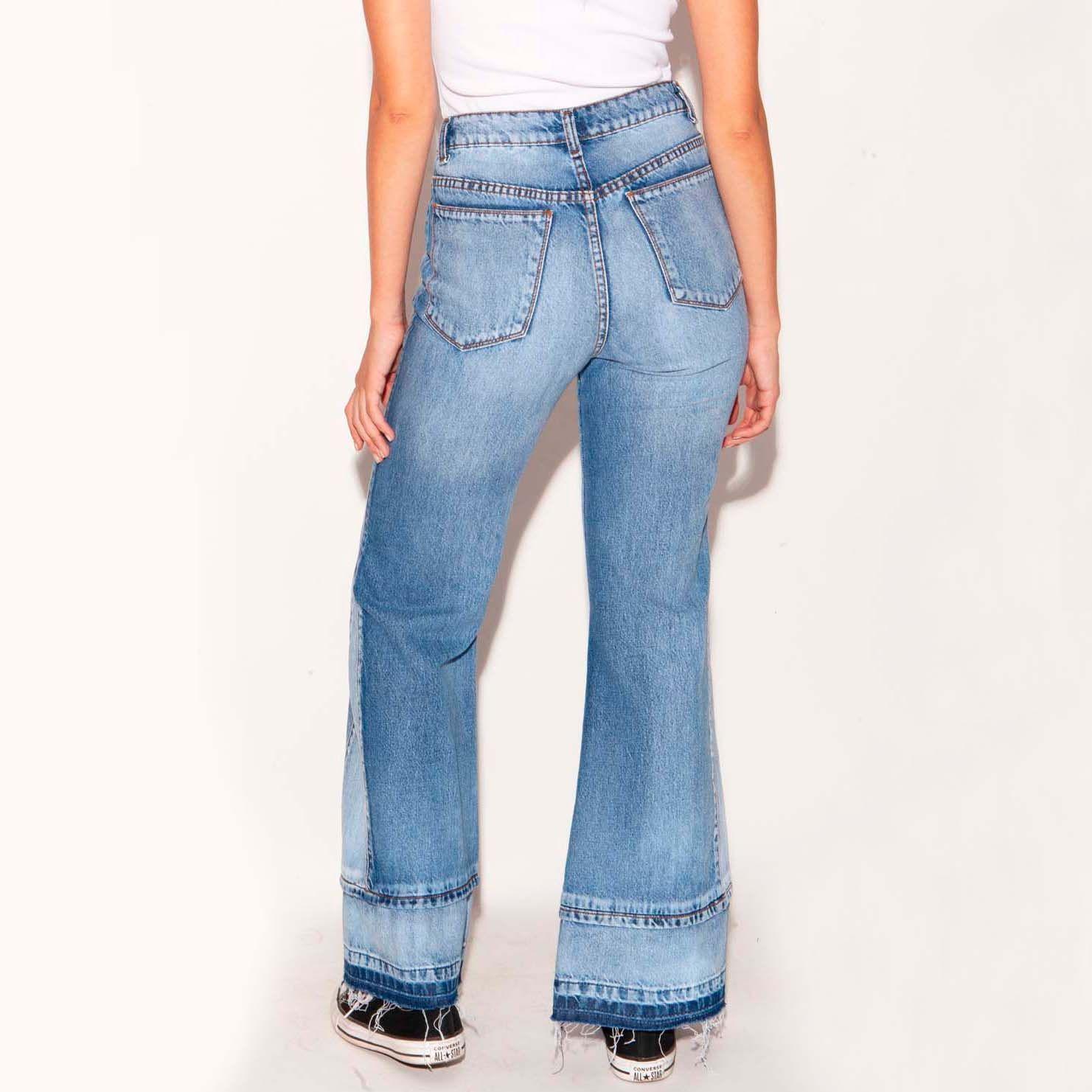 Jeans Flare Ella celeste-1