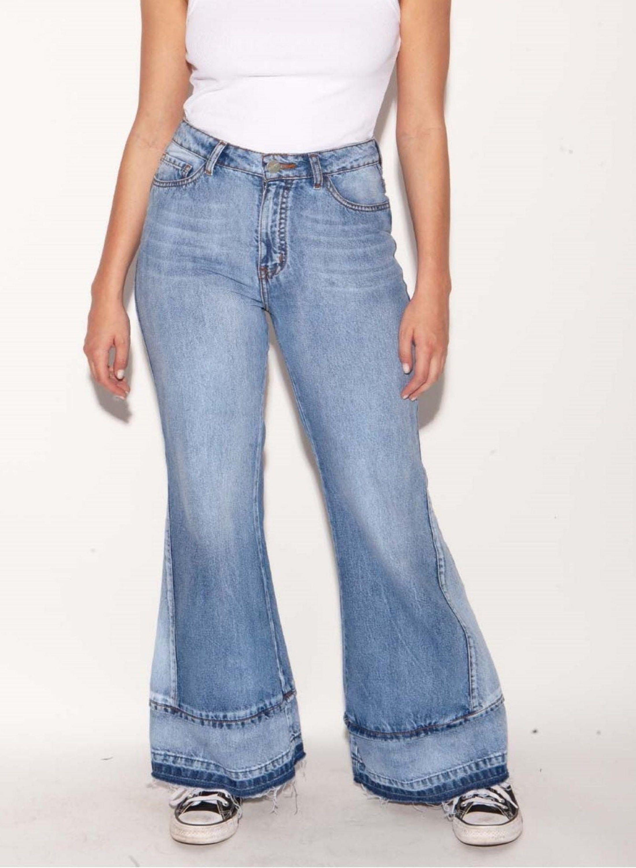 Jeans Flare Ella celeste-1