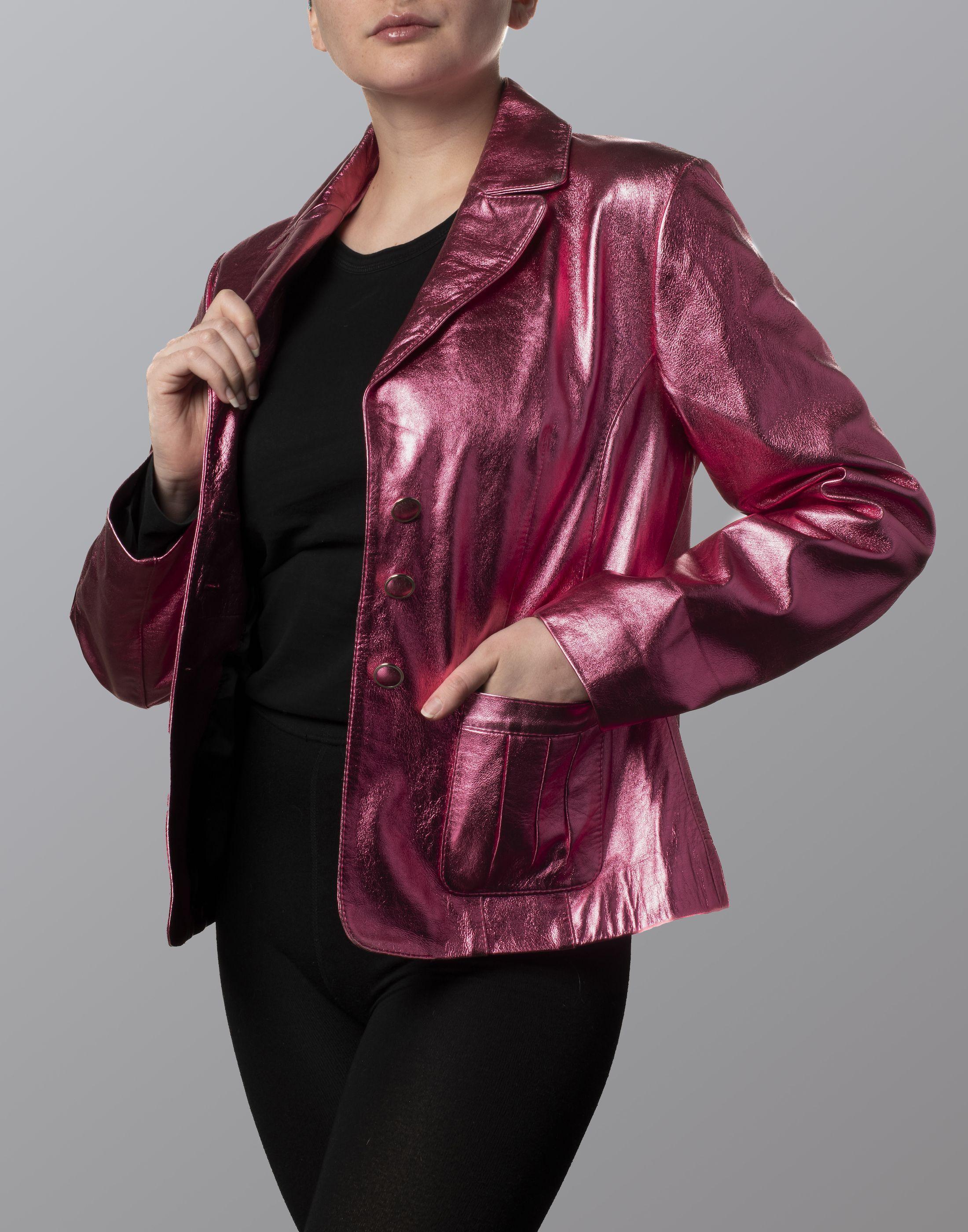 Bleazer fucsia cuero-0