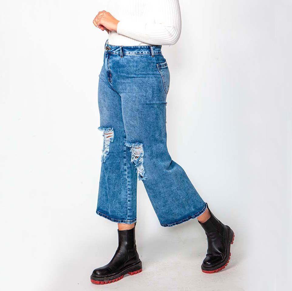 Jeans culotte distroyer-2
