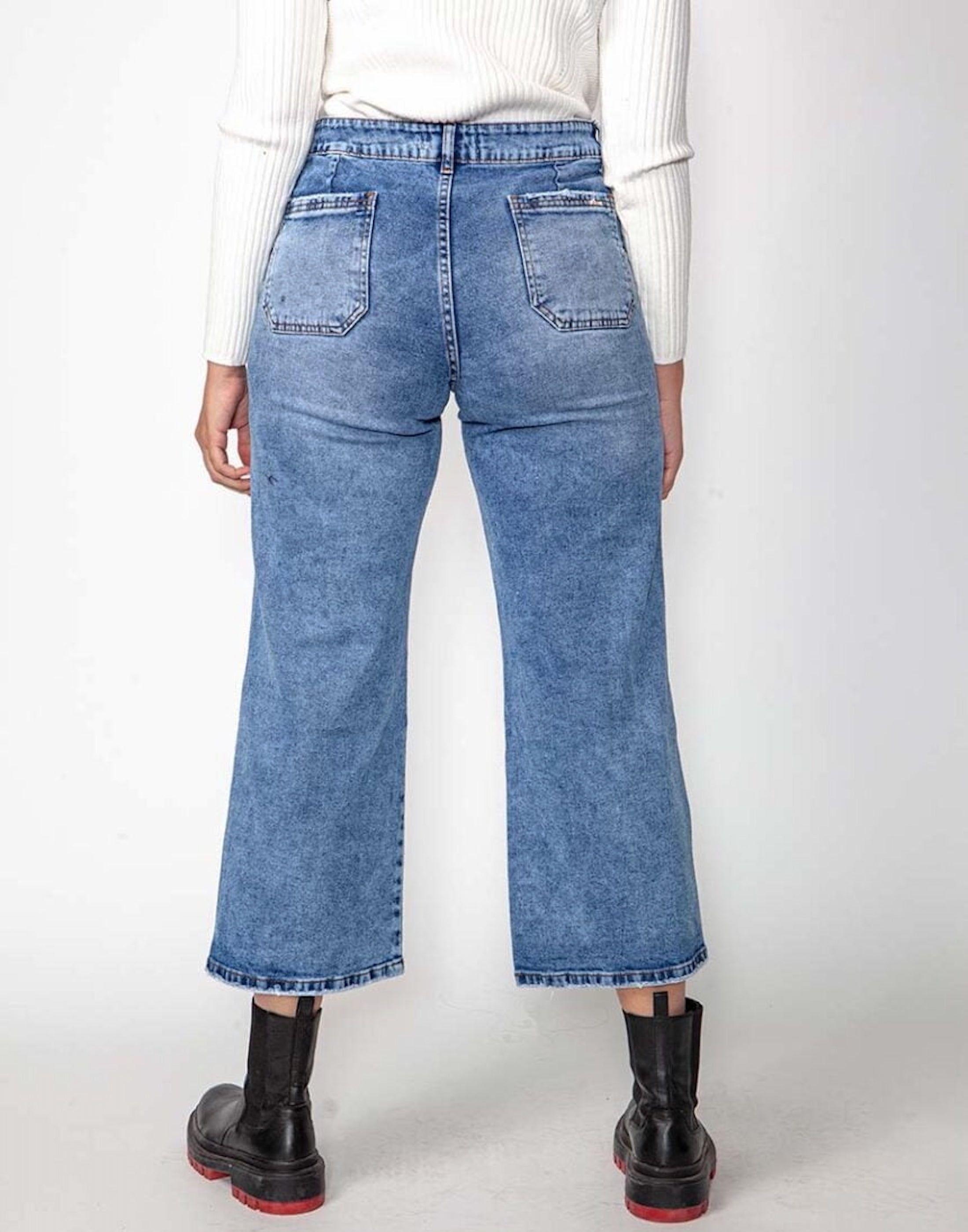 Jeans culotte distroyer-1
