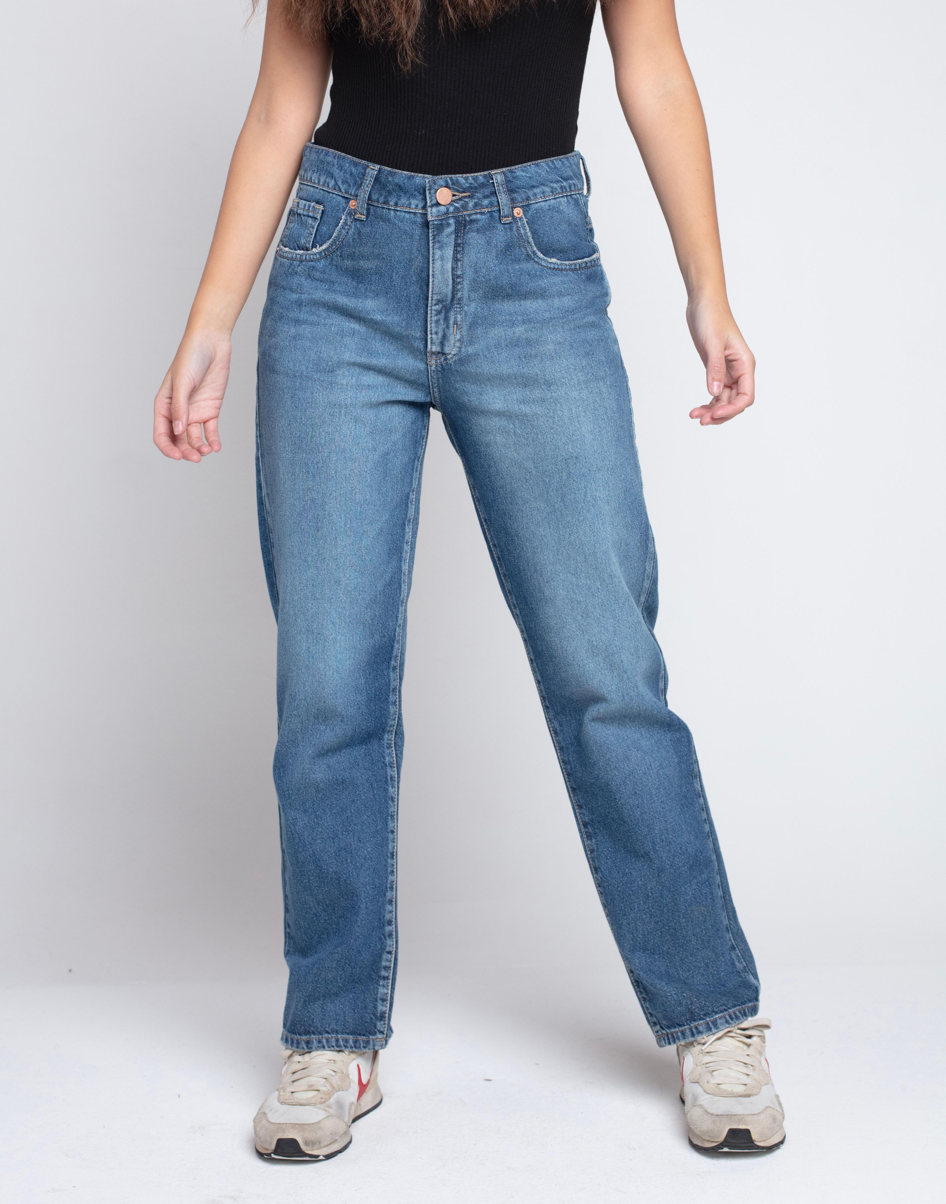 Jeans Ursula Dad Fit Azul-0