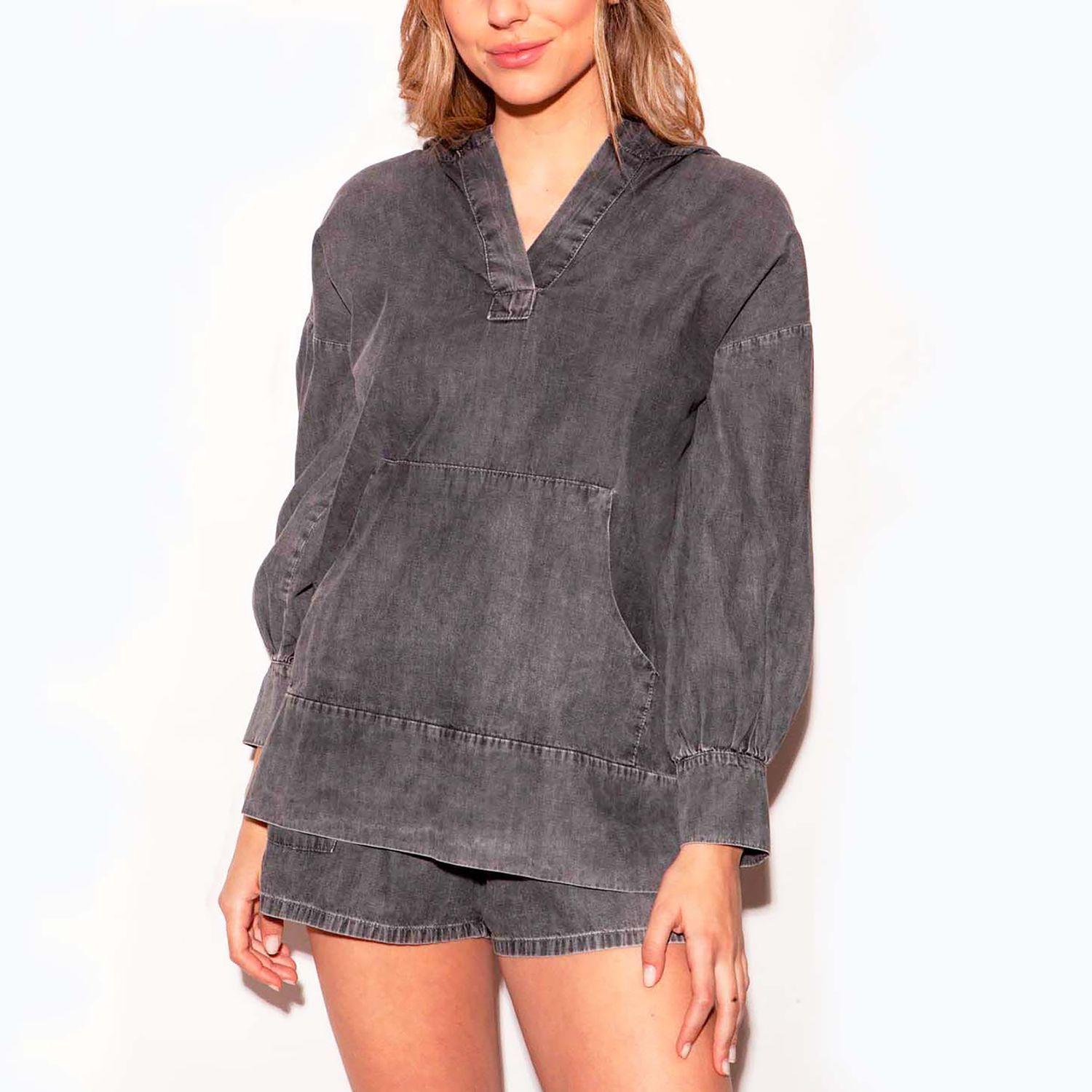 Poleron Denim Alma Gris-0