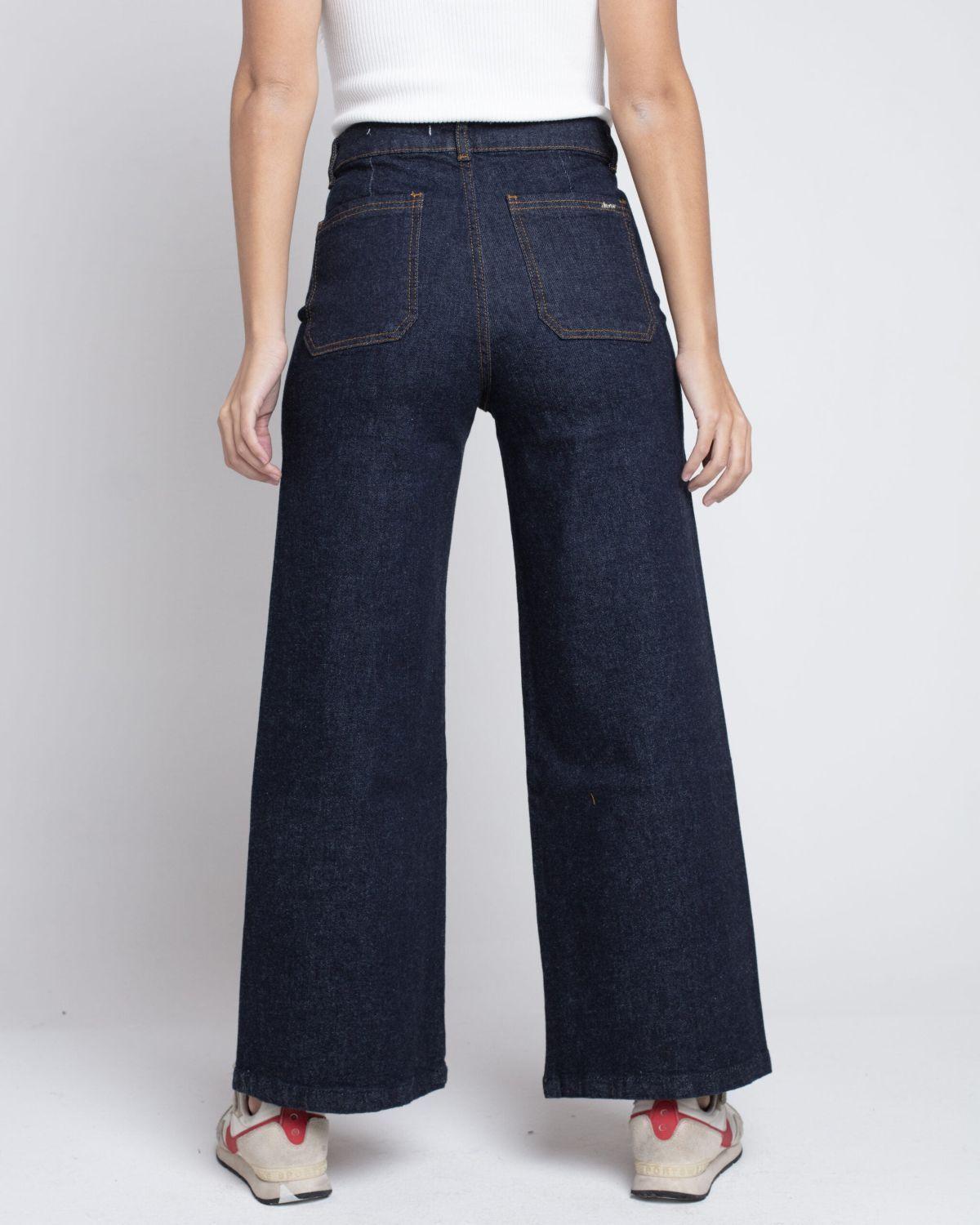 Jeans culotte raw azul MOMCHIC-0