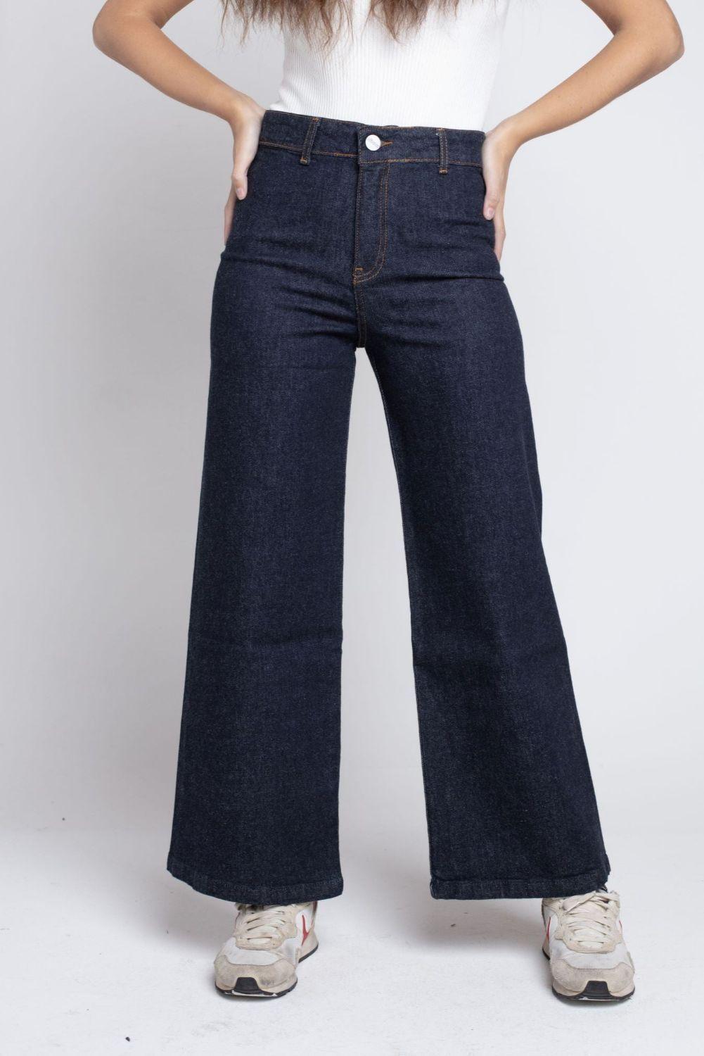 Jeans culotte raw azul MOMCHIC-1