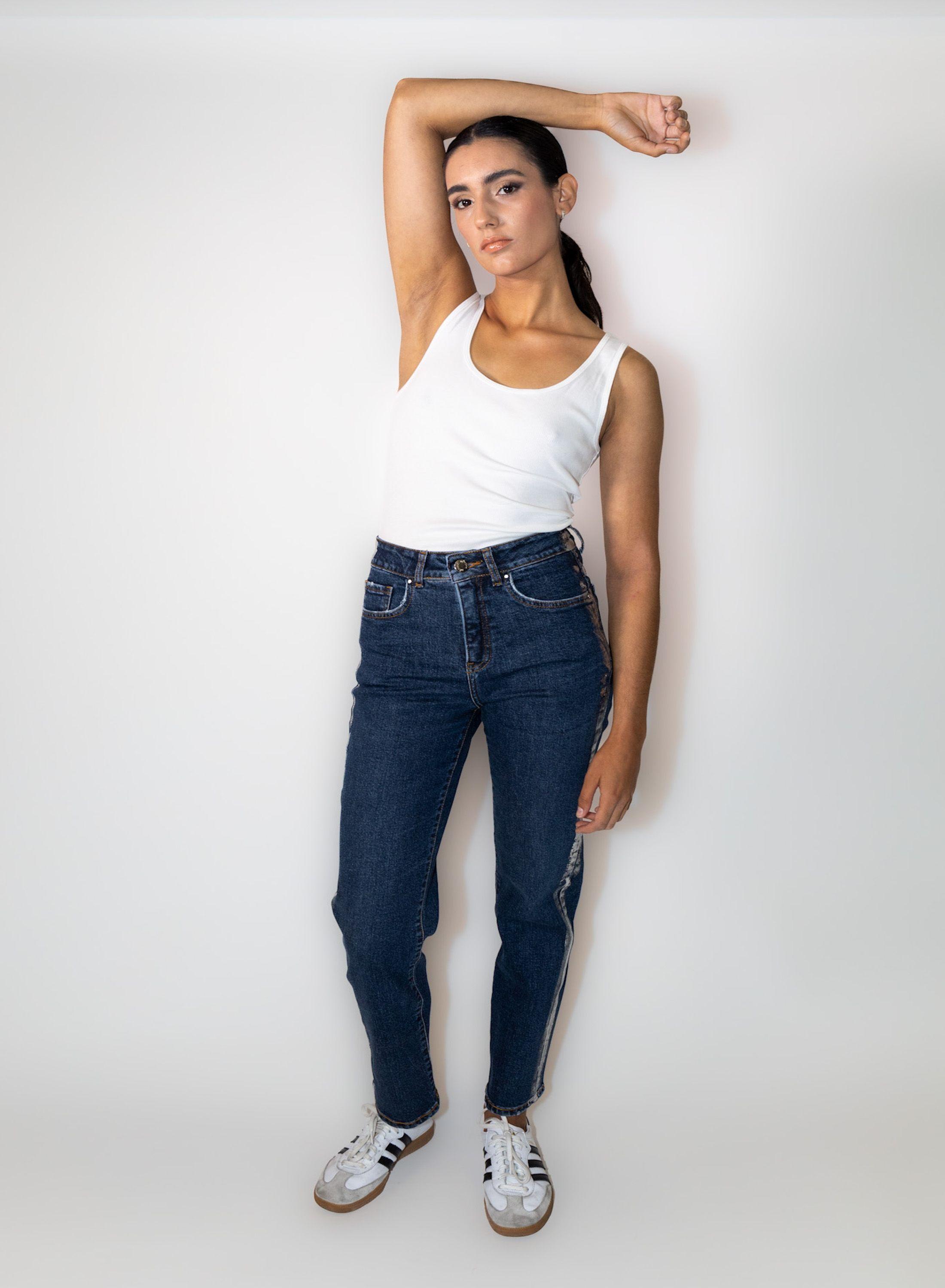 ​Jeans Tokio Franja Plateada-1