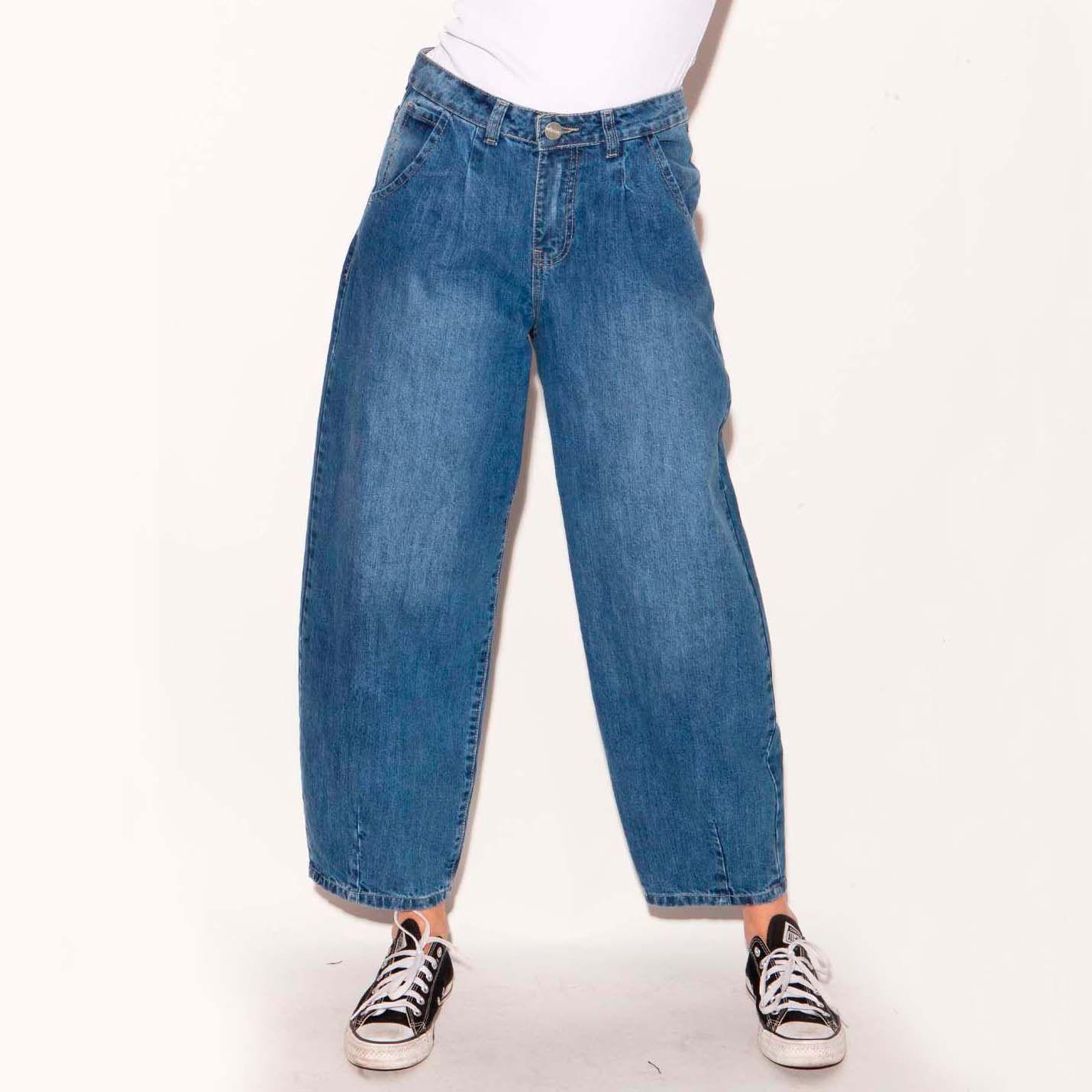 Jeans Globo Baggy Bia Azul-0
