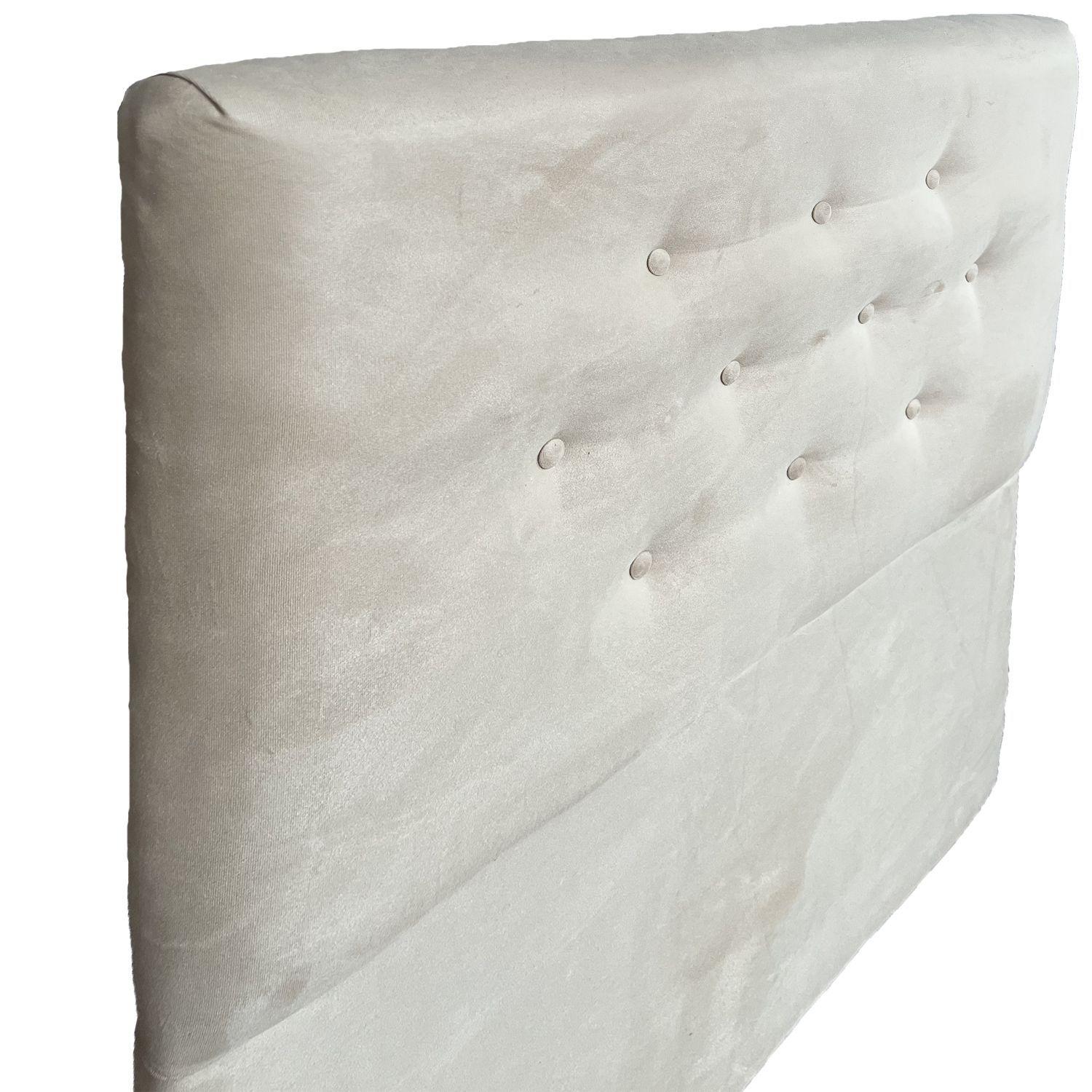 Respaldo Arles King Felpa Beige-2