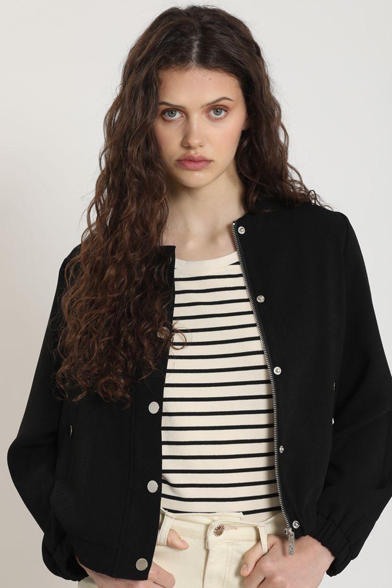 Chaqueta bomber, negro Liola-3