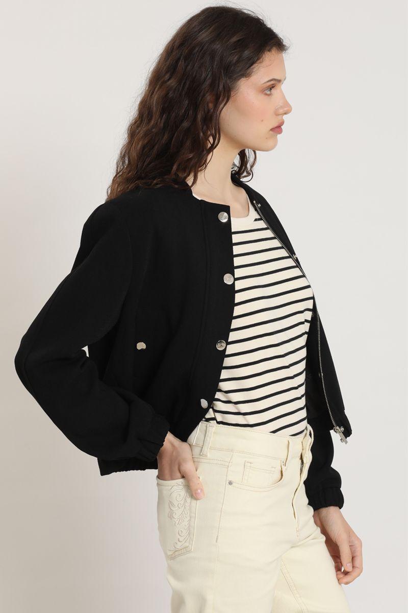 Chaqueta bomber, negro Liola-4