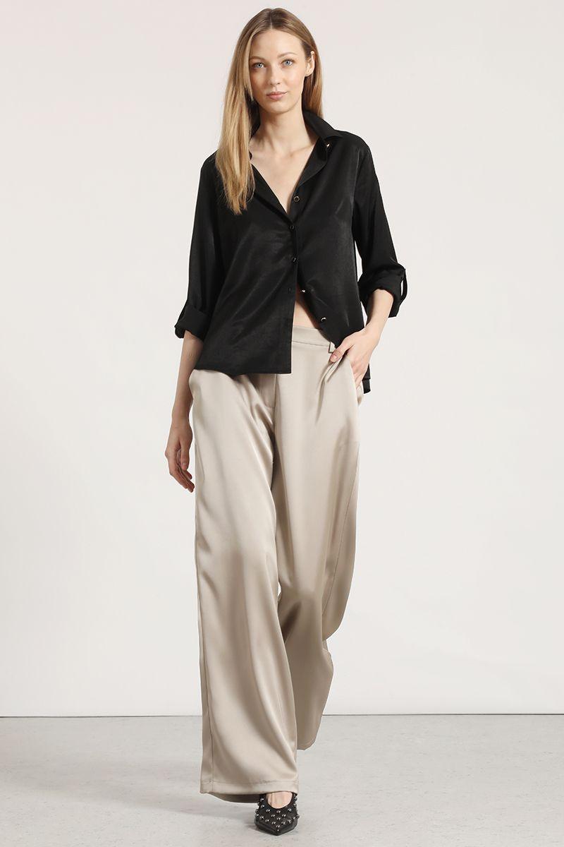 Blusa básica Liola mujer negro-2