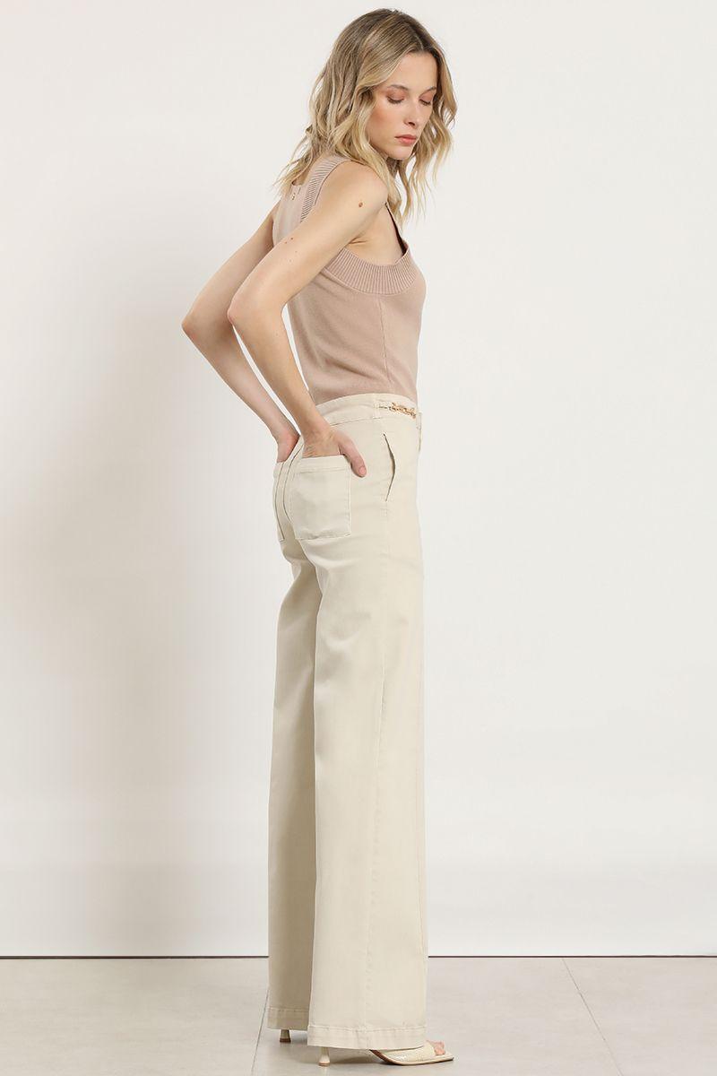 Jeans color straight, beige Liola-6