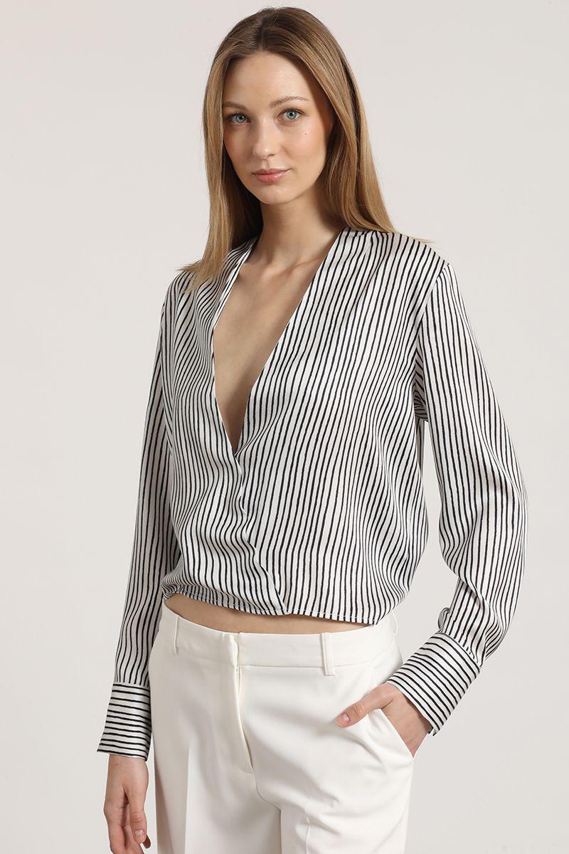Blusa listada Liola mujer crudo-3